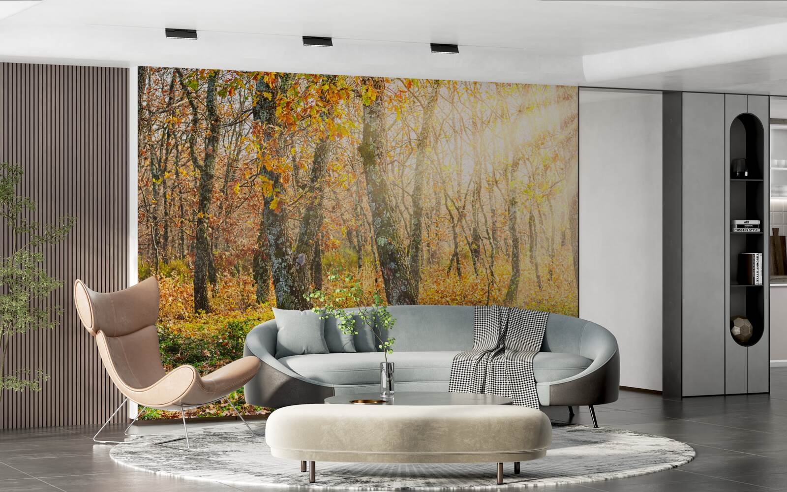 Fototapeta Świt w jesiennym zaroślu