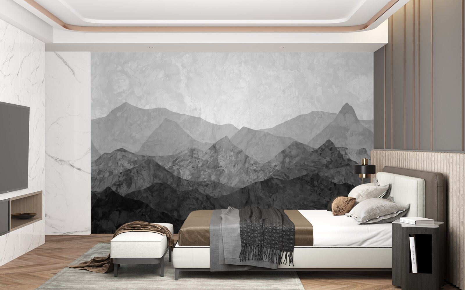 Fototapeta majestatyczne pasma górskie