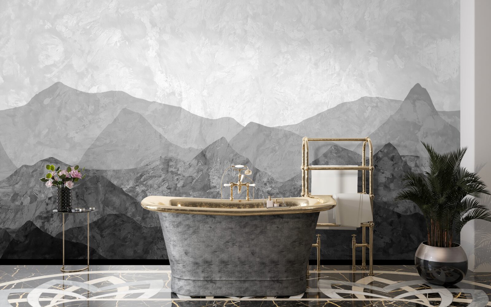 Fototapeta majestatyczne pasma górskie