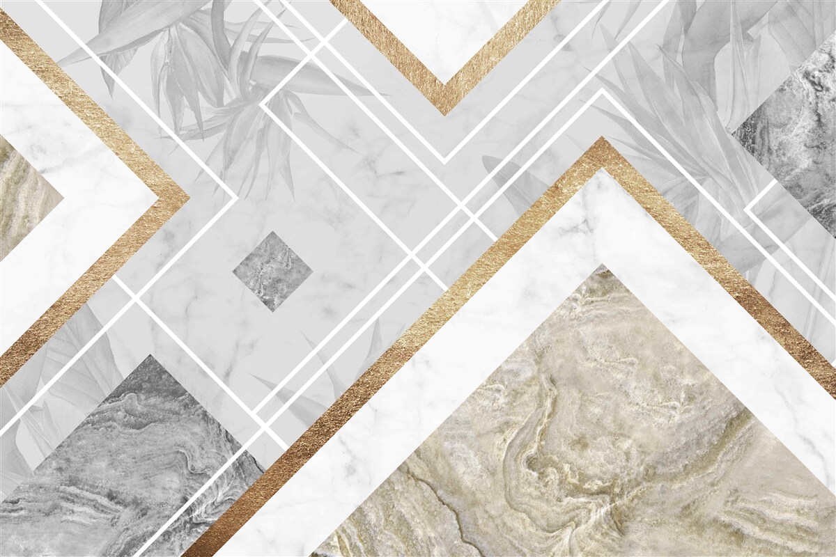 Fototapeta prostokątne linie na marmurze