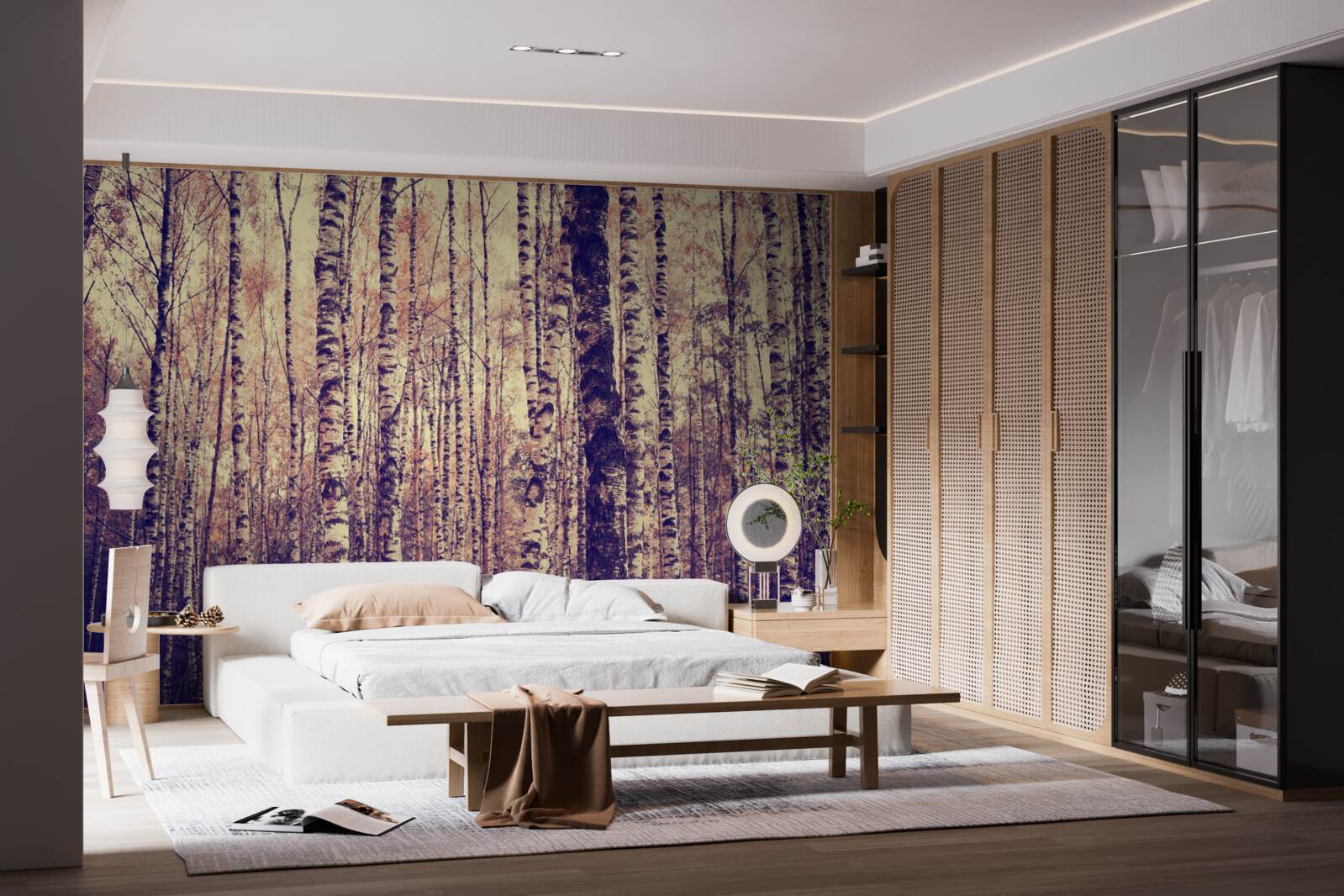 Fototapeta elegancki gaj brzozowy