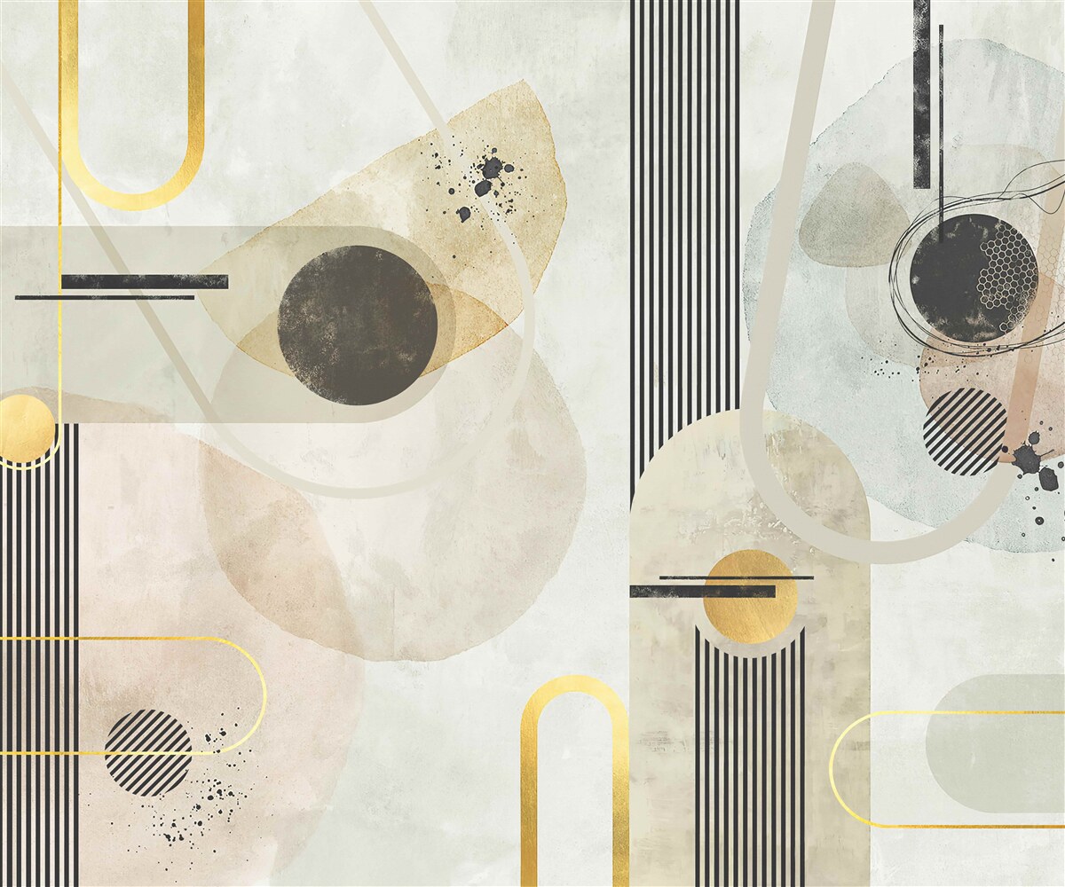 Fototapeta pionowe abstrakcyjne kształty i linie