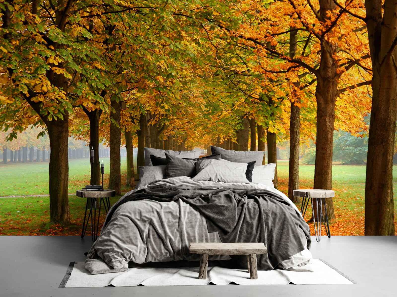 Fototapeta niekończąca się jesienna ścieżka