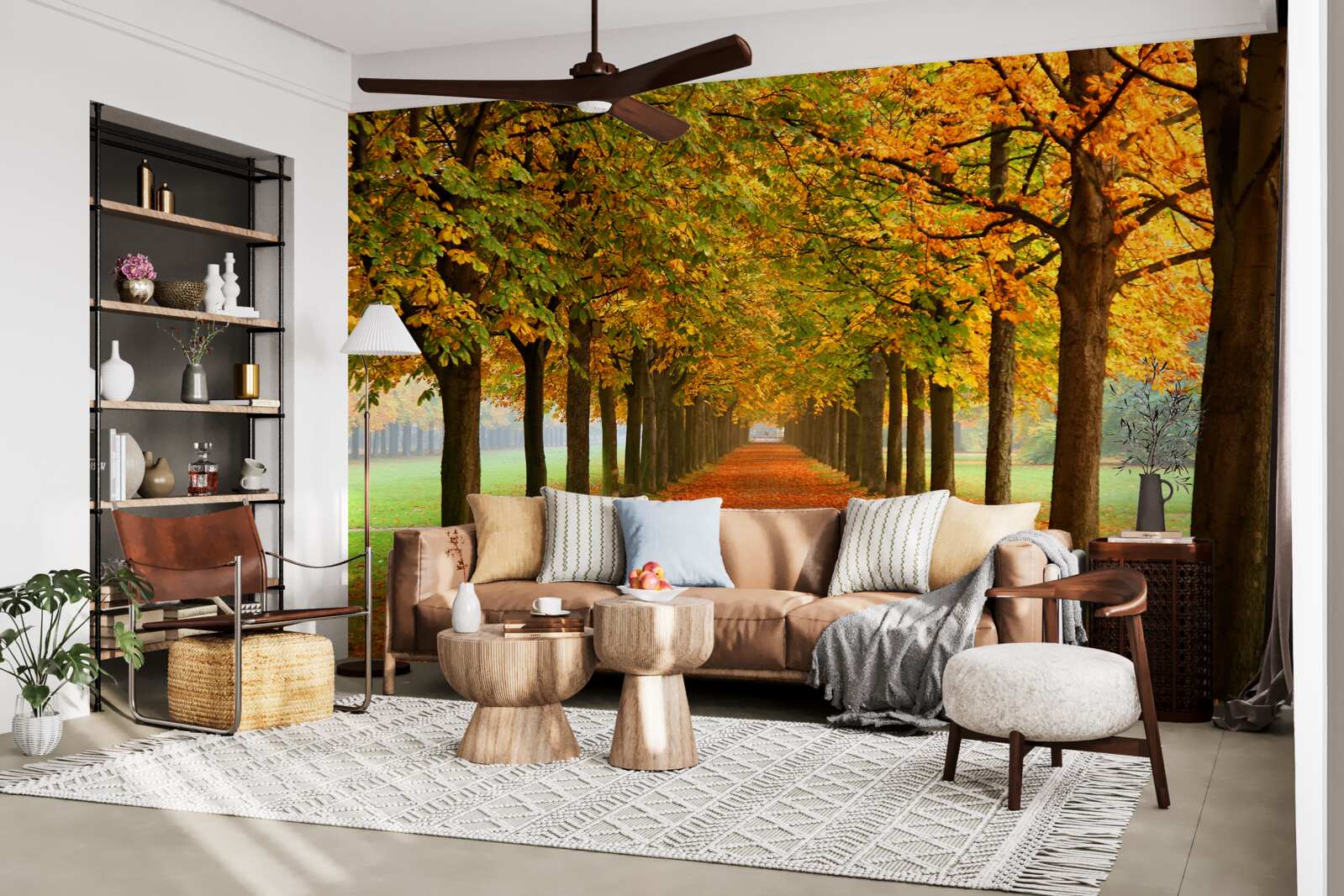 Fototapeta niekończąca się jesienna ścieżka