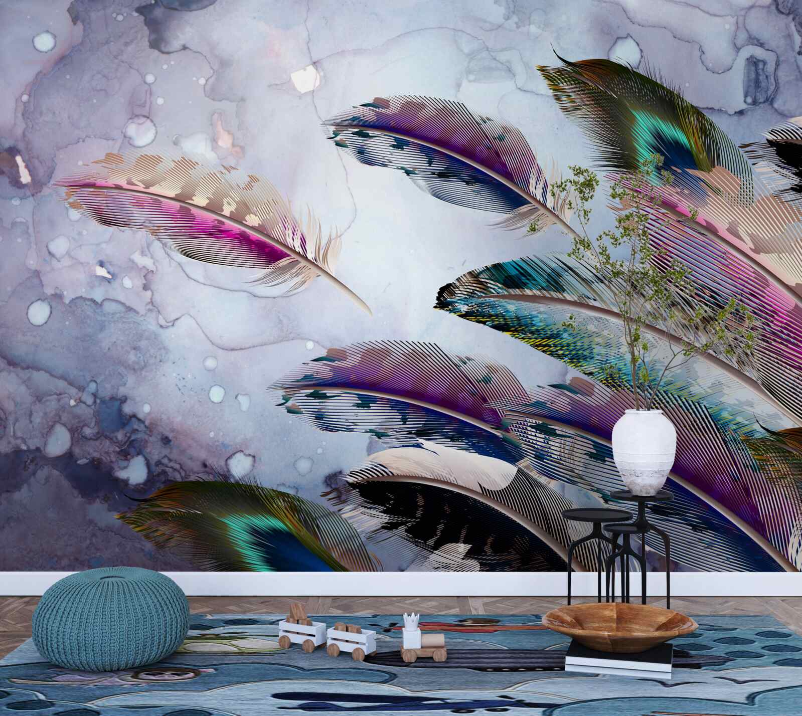 Fototapeta upierzenie magicznego ptaka