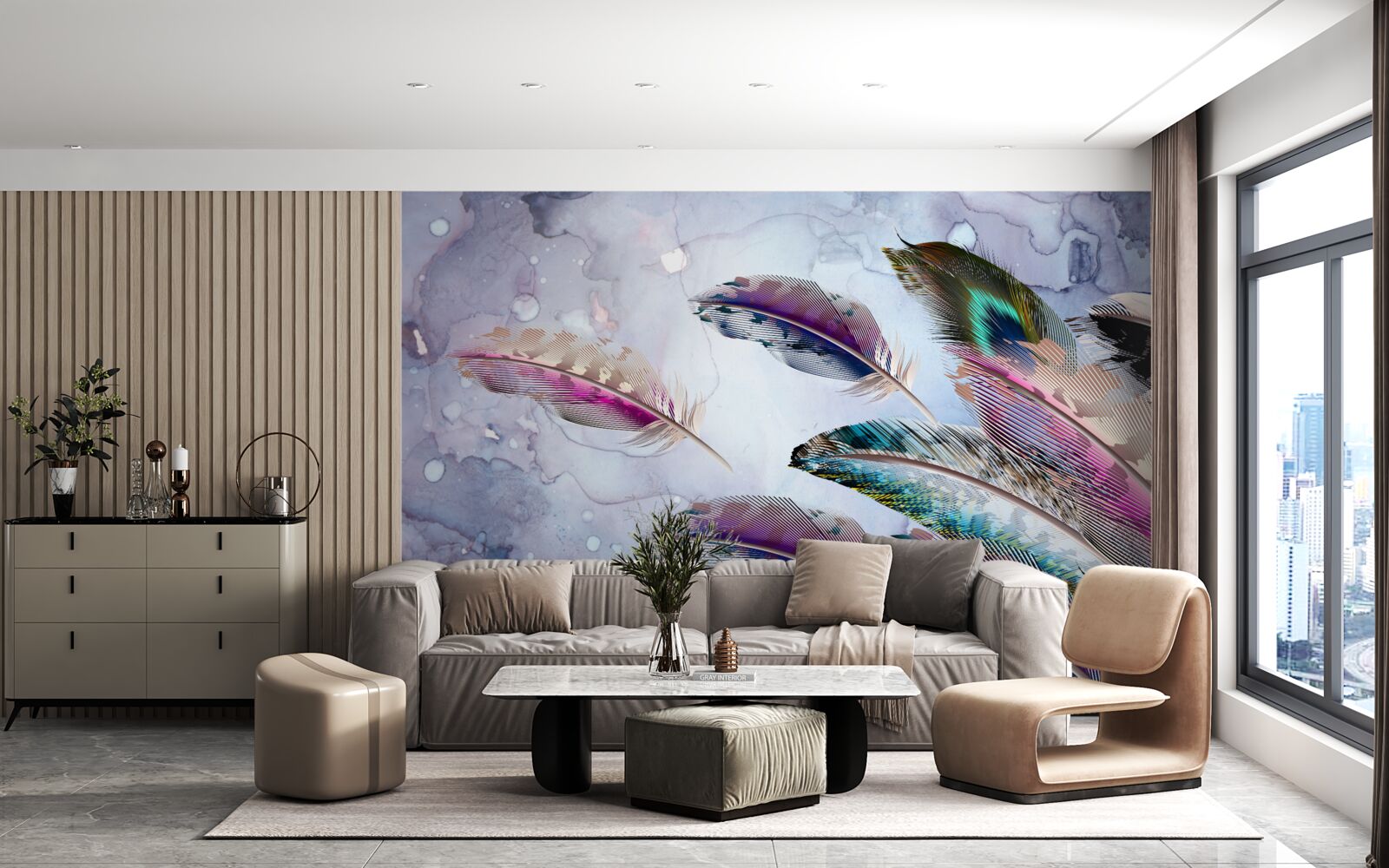 Fototapeta upierzenie magicznego ptaka