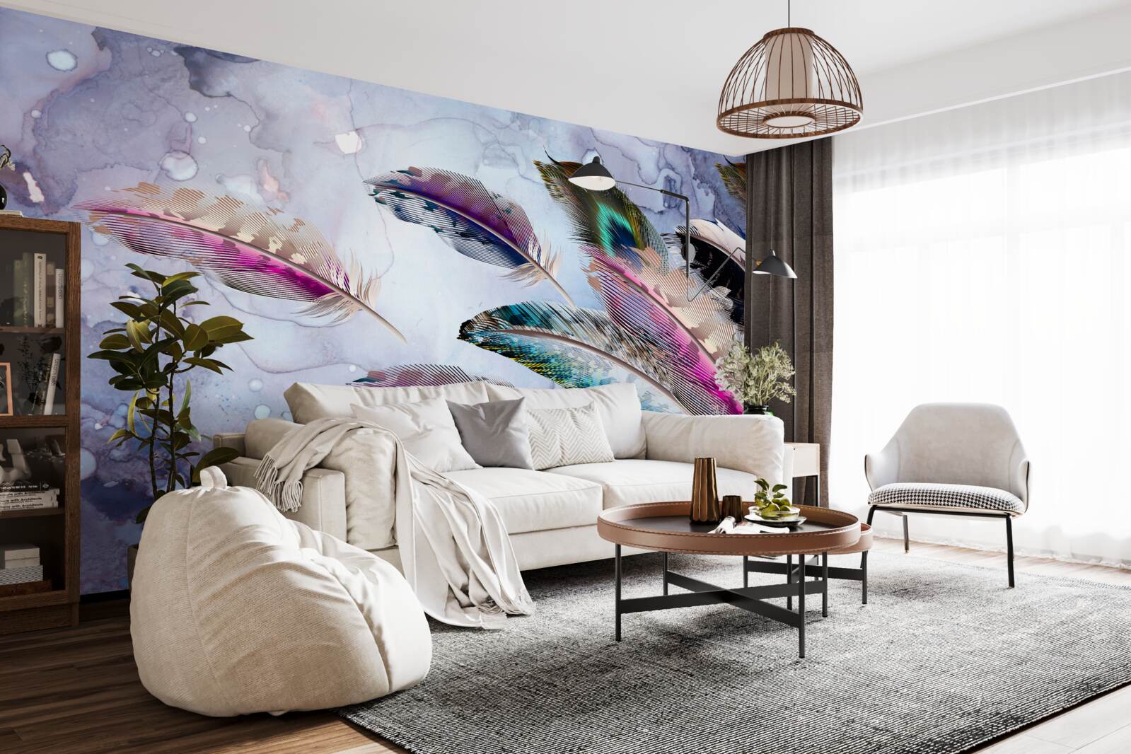 Fototapeta upierzenie magicznego ptaka