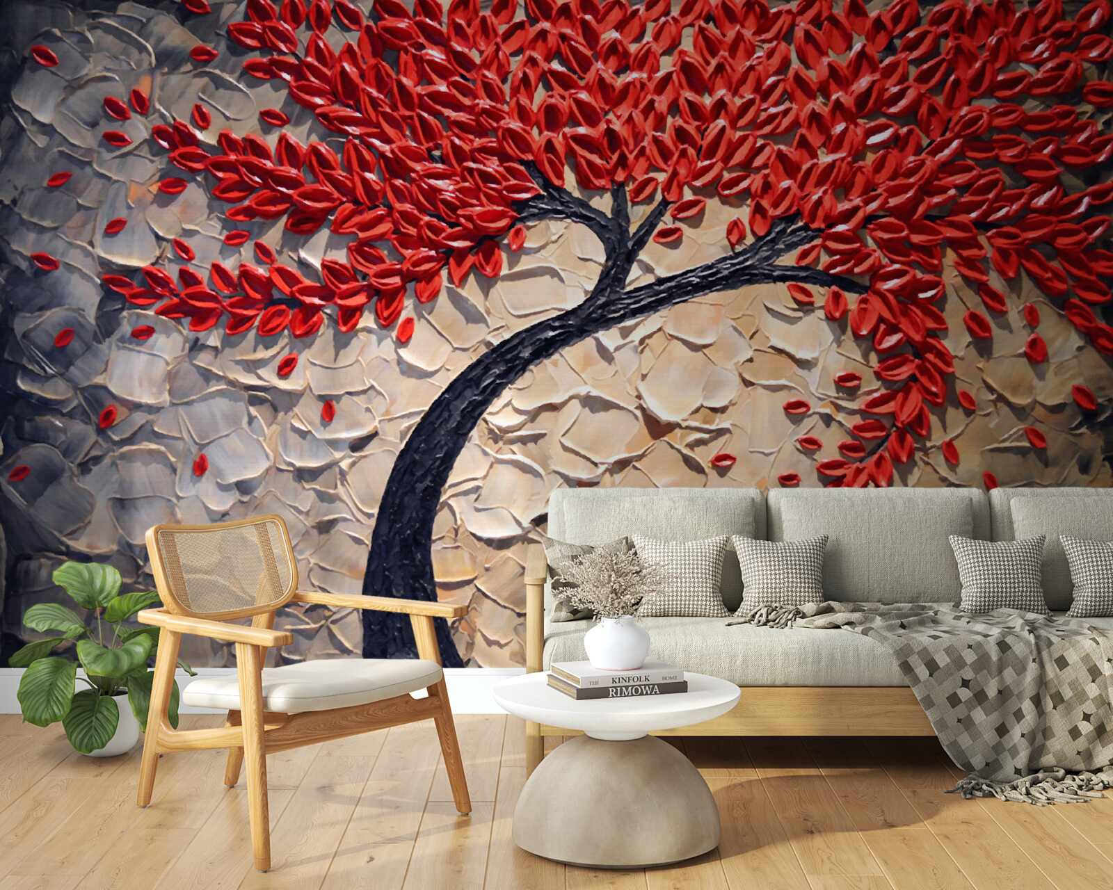 Fototapeta piękne drzewo mahoniowe w pełnym rozkwicie