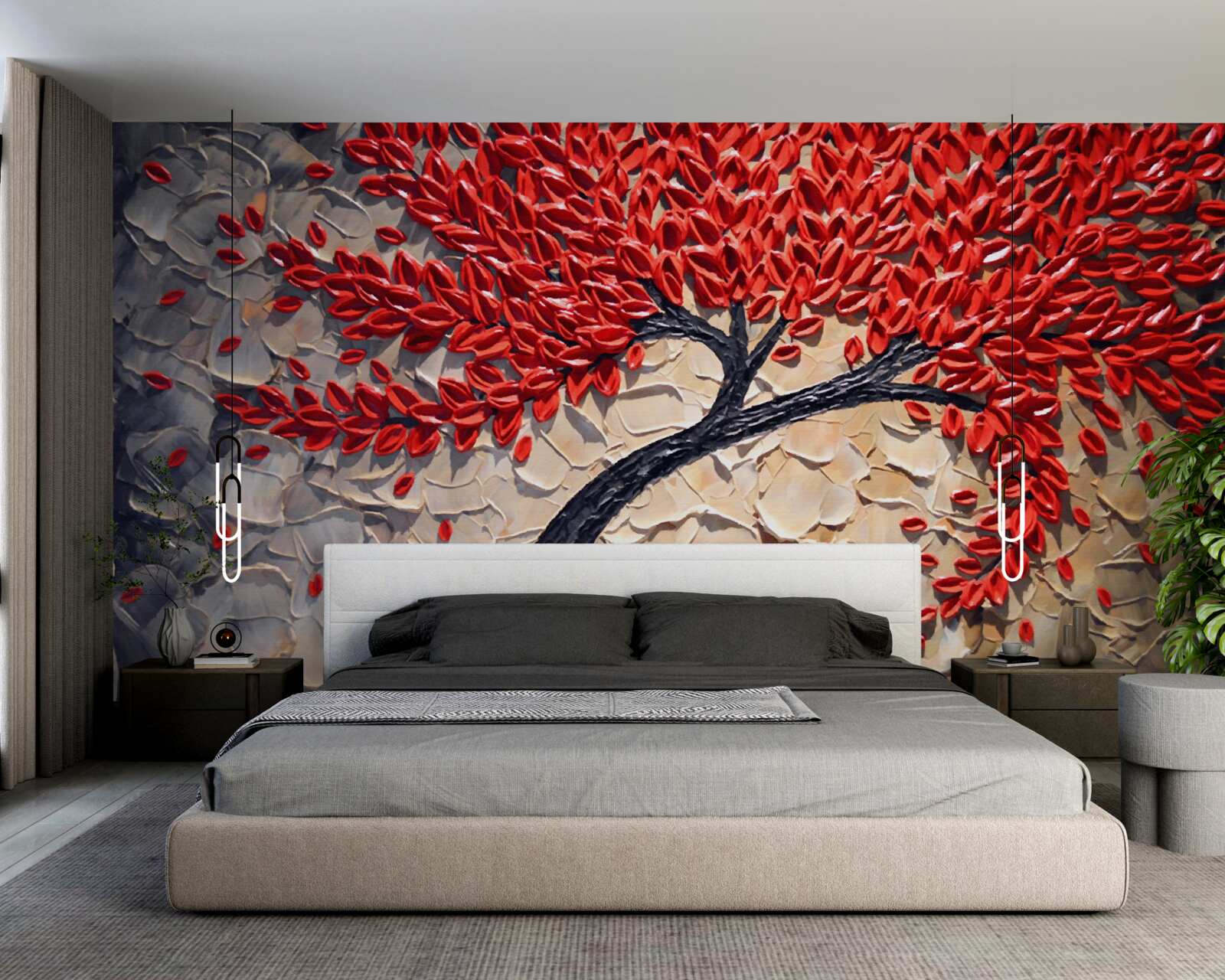 Fototapeta piękne drzewo mahoniowe w pełnym rozkwicie