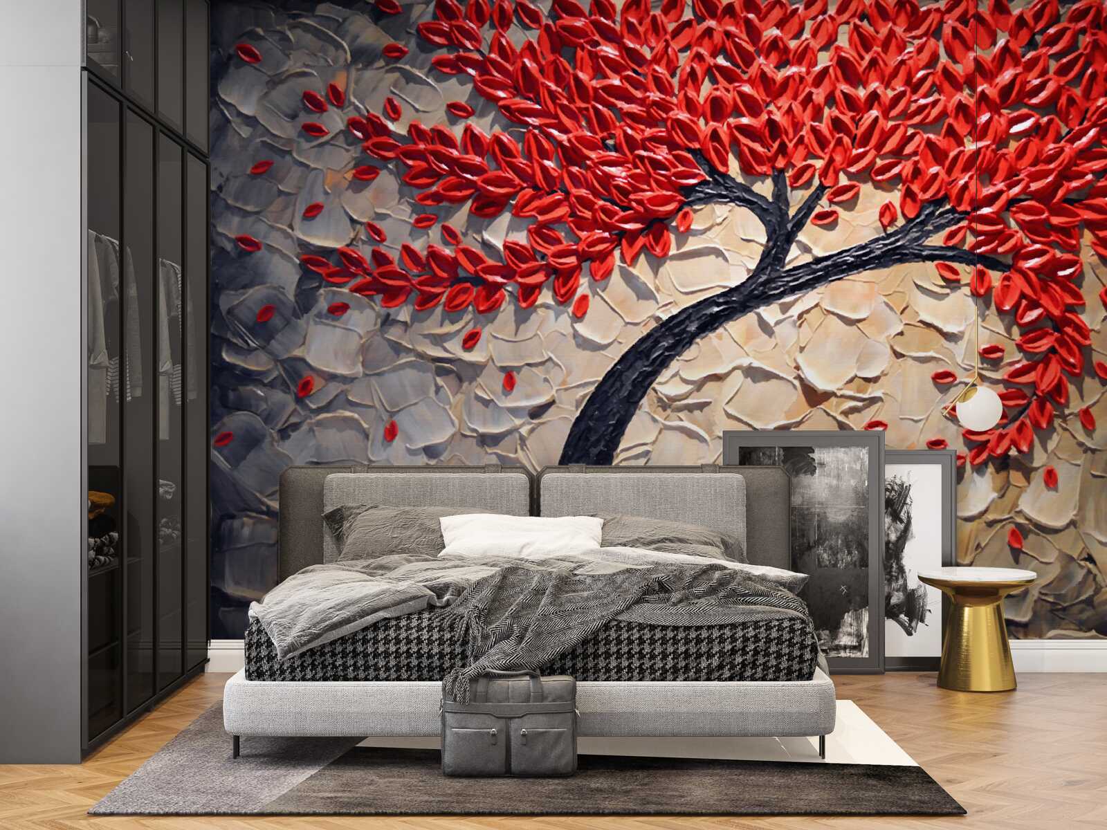 Fototapeta piękne drzewo mahoniowe w pełnym rozkwicie