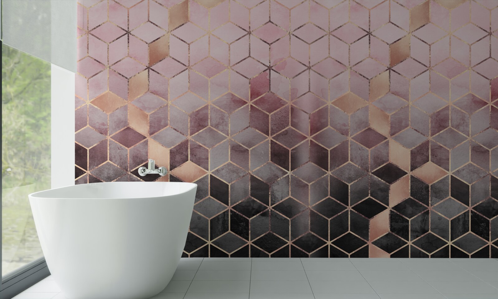 Fototapeta gradient na segmentach prostokątnych