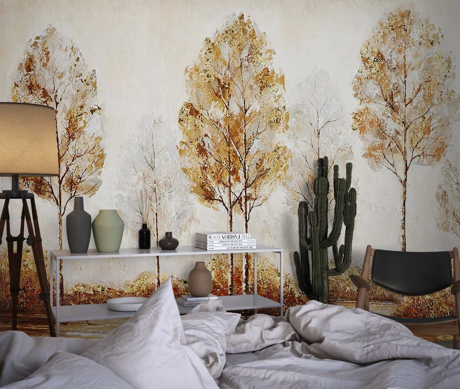 Fototapeta obraz lasu jesienią