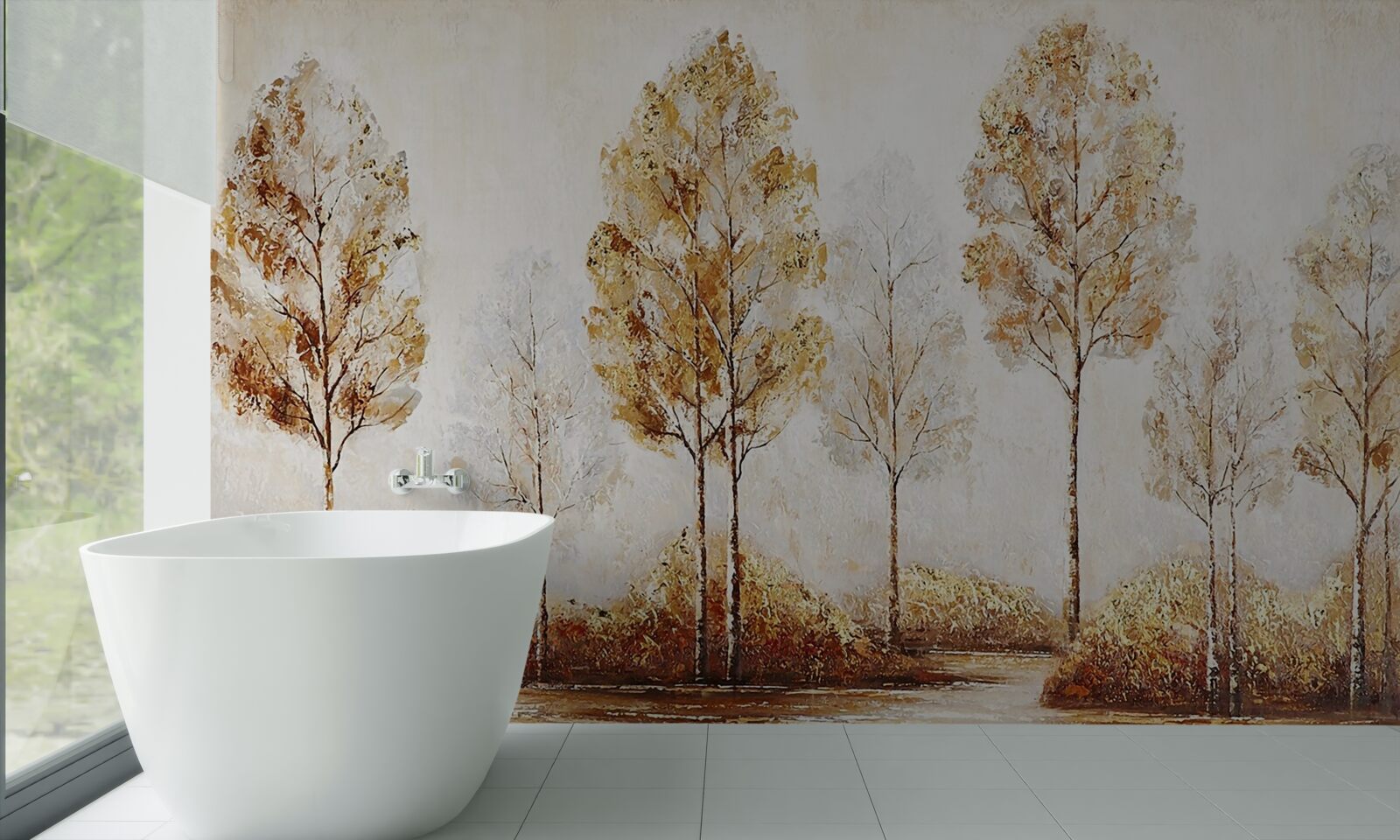 Fototapeta obraz lasu jesienią