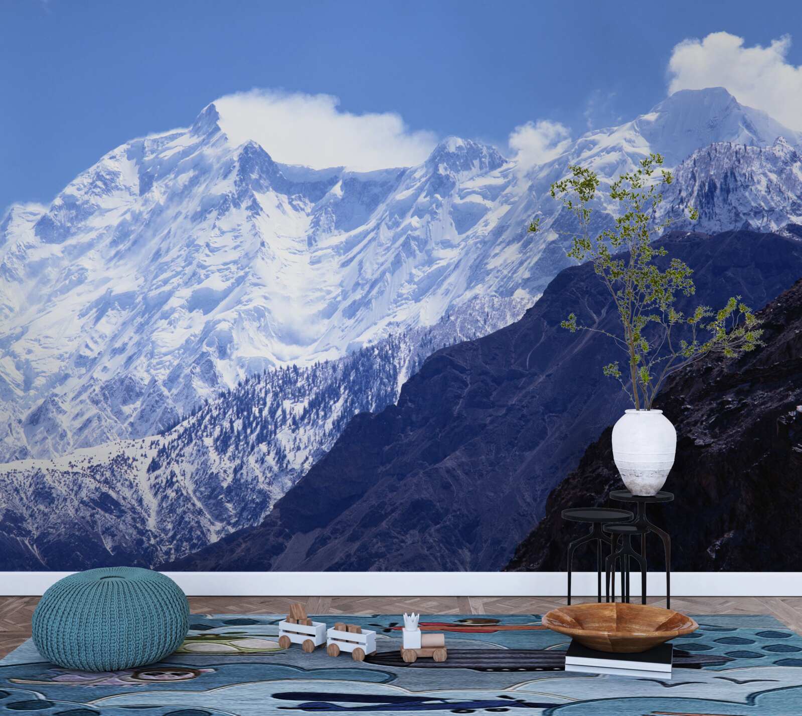 Fototapeta szczyty chmur, niewzruszone w swojej lodowatej twardości