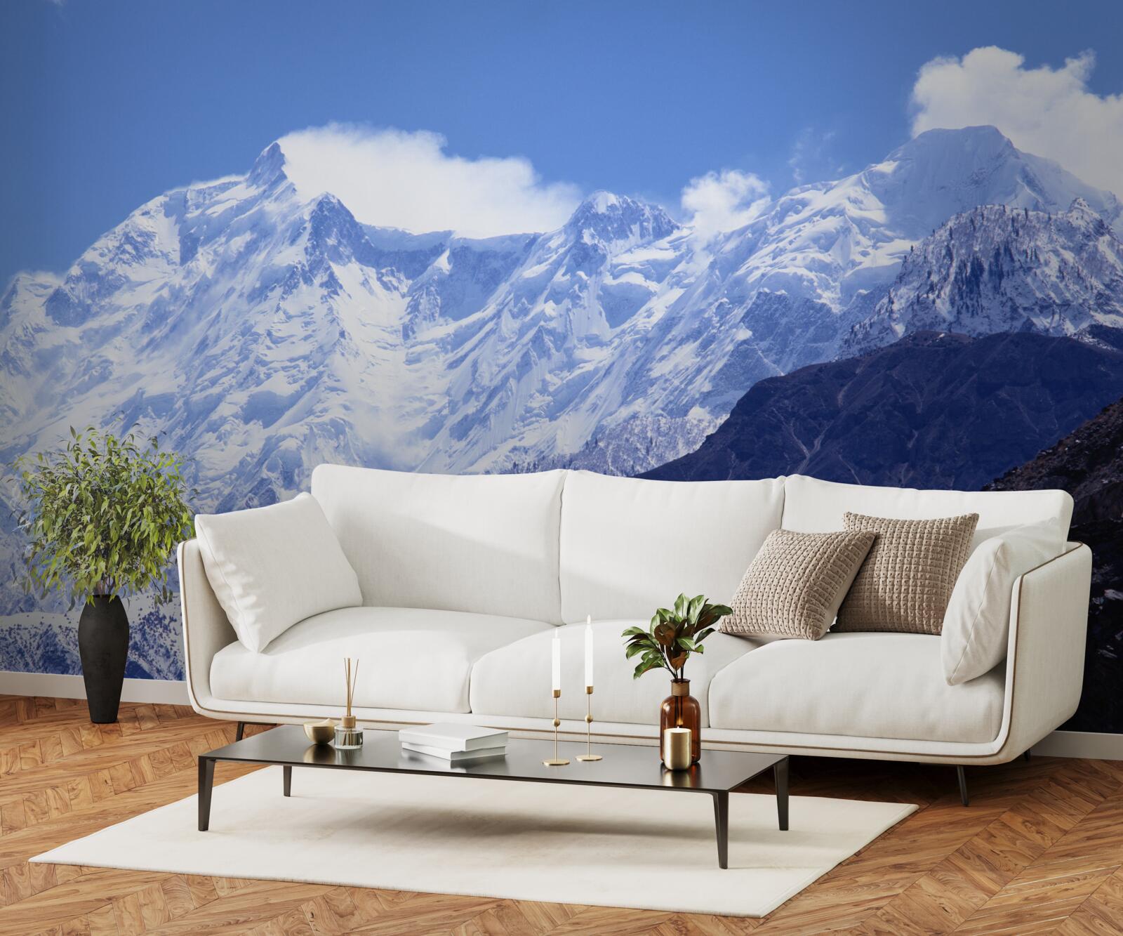 Fototapeta szczyty chmur, niewzruszone w swojej lodowatej twardości