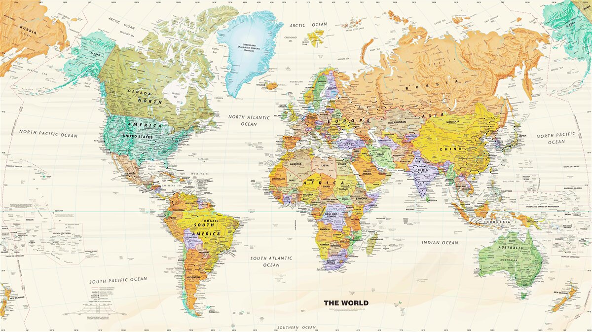 Fototapeta globalna mapa ziemi