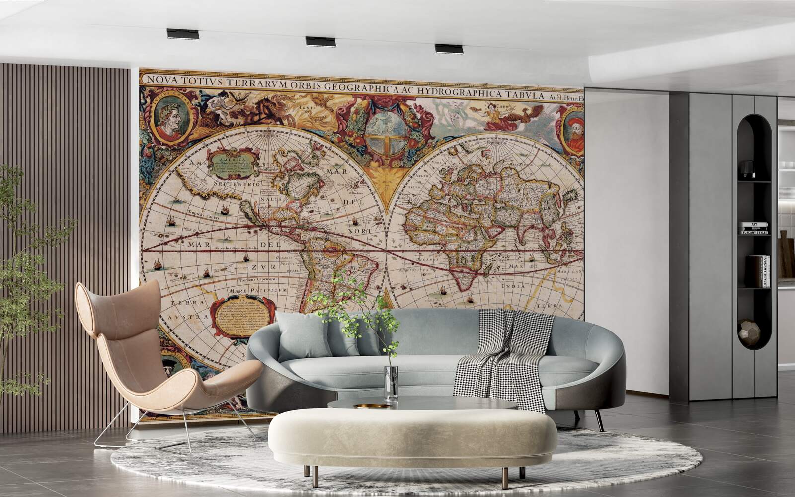 Fototapeta antyczna mapa świata