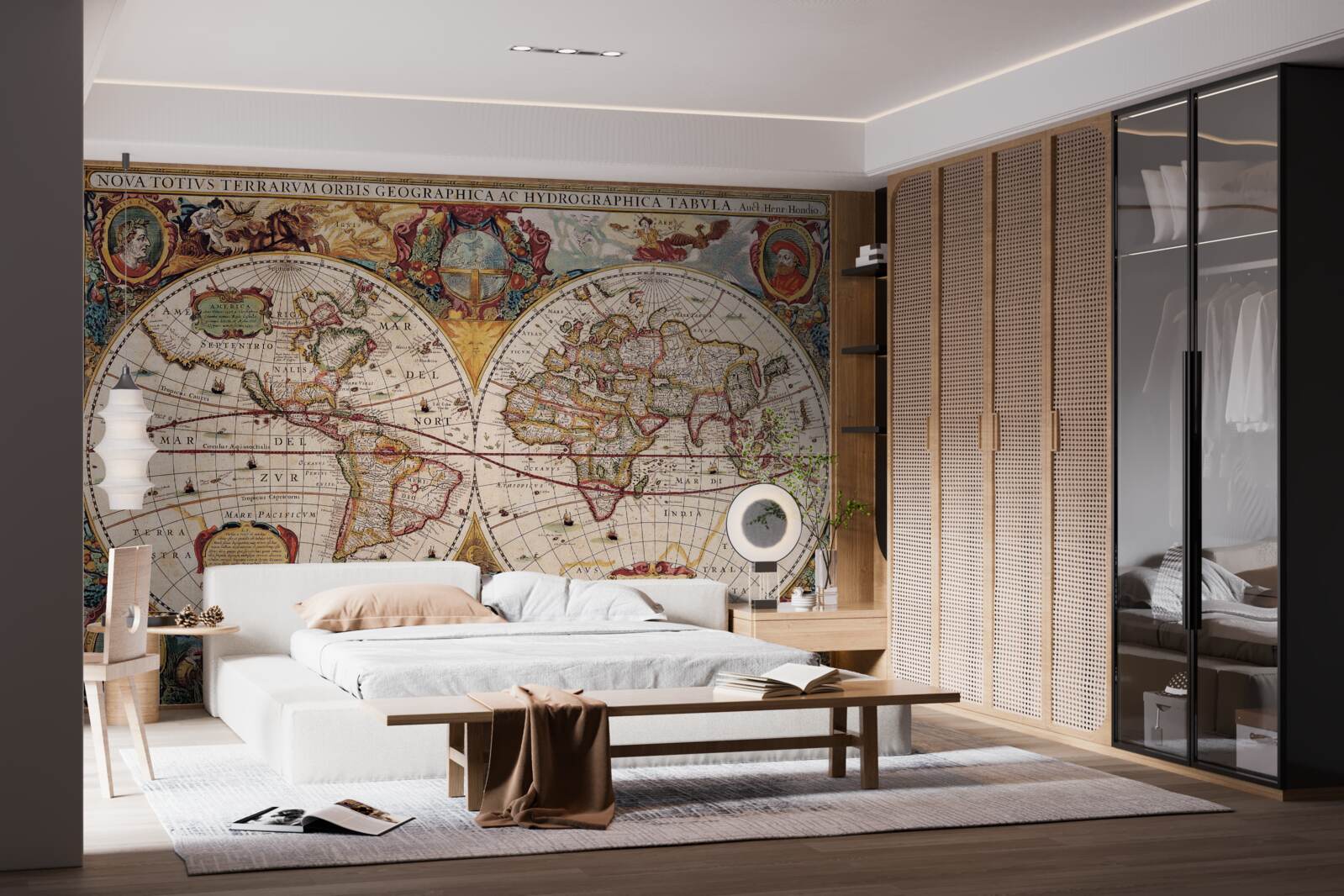 Fototapeta antyczna mapa świata