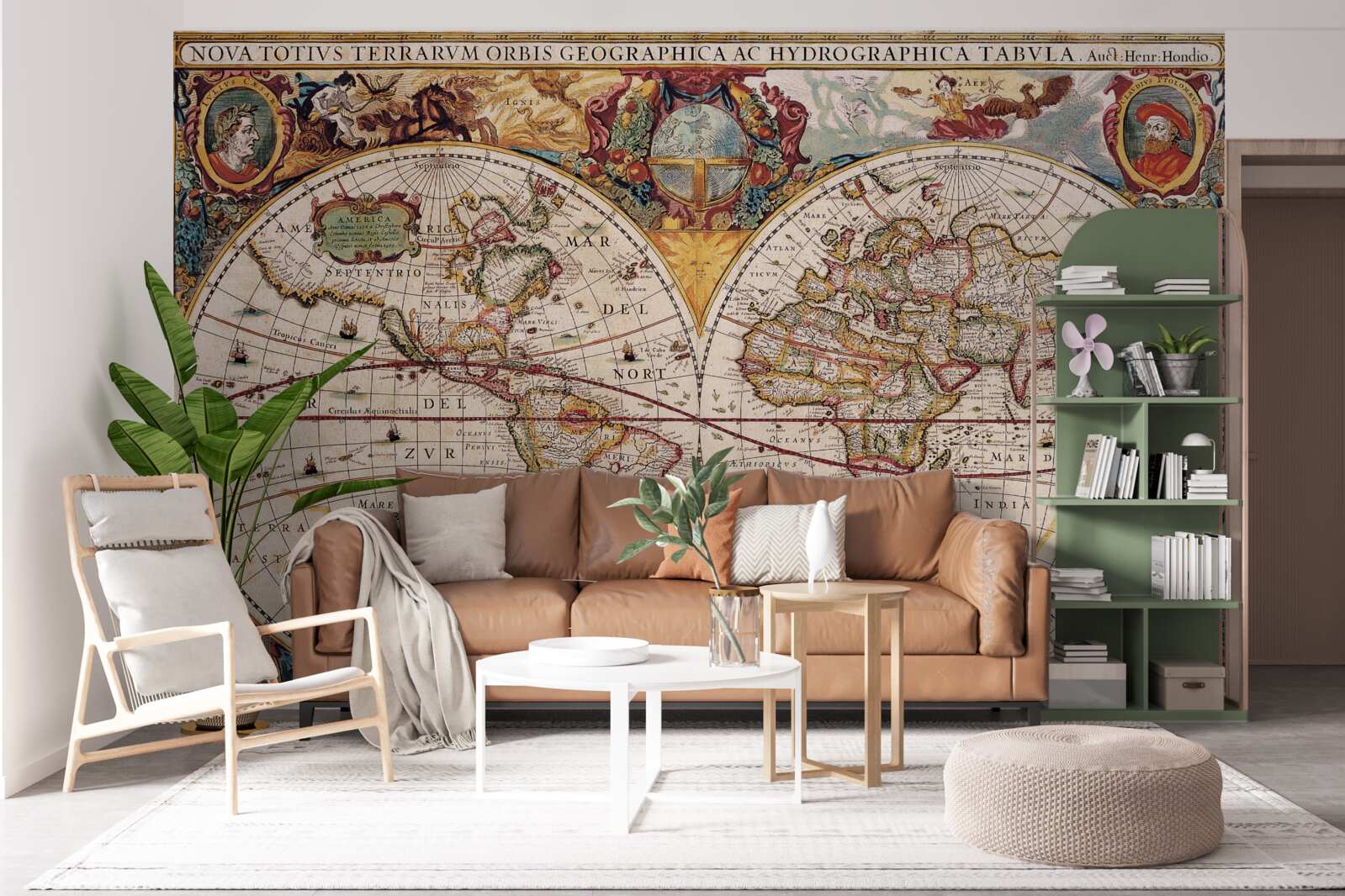 Fototapeta antyczna mapa świata