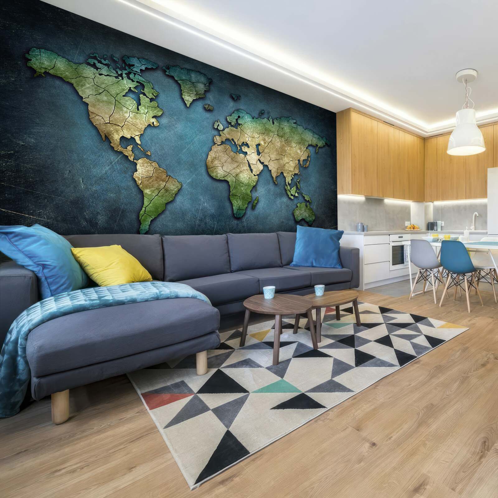 Fototapeta mapa świata na ścianę