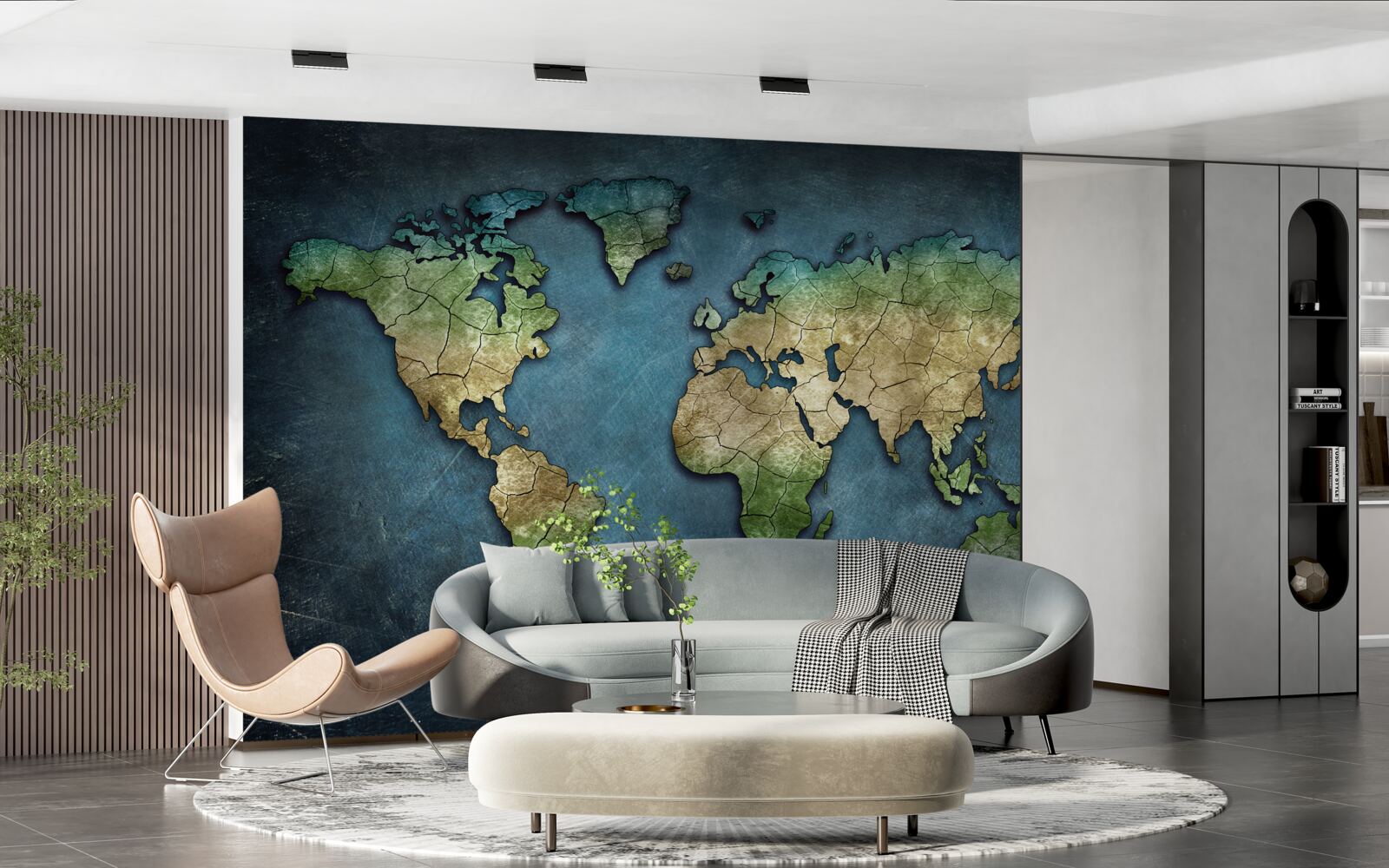 Fototapeta mapa świata na ścianę