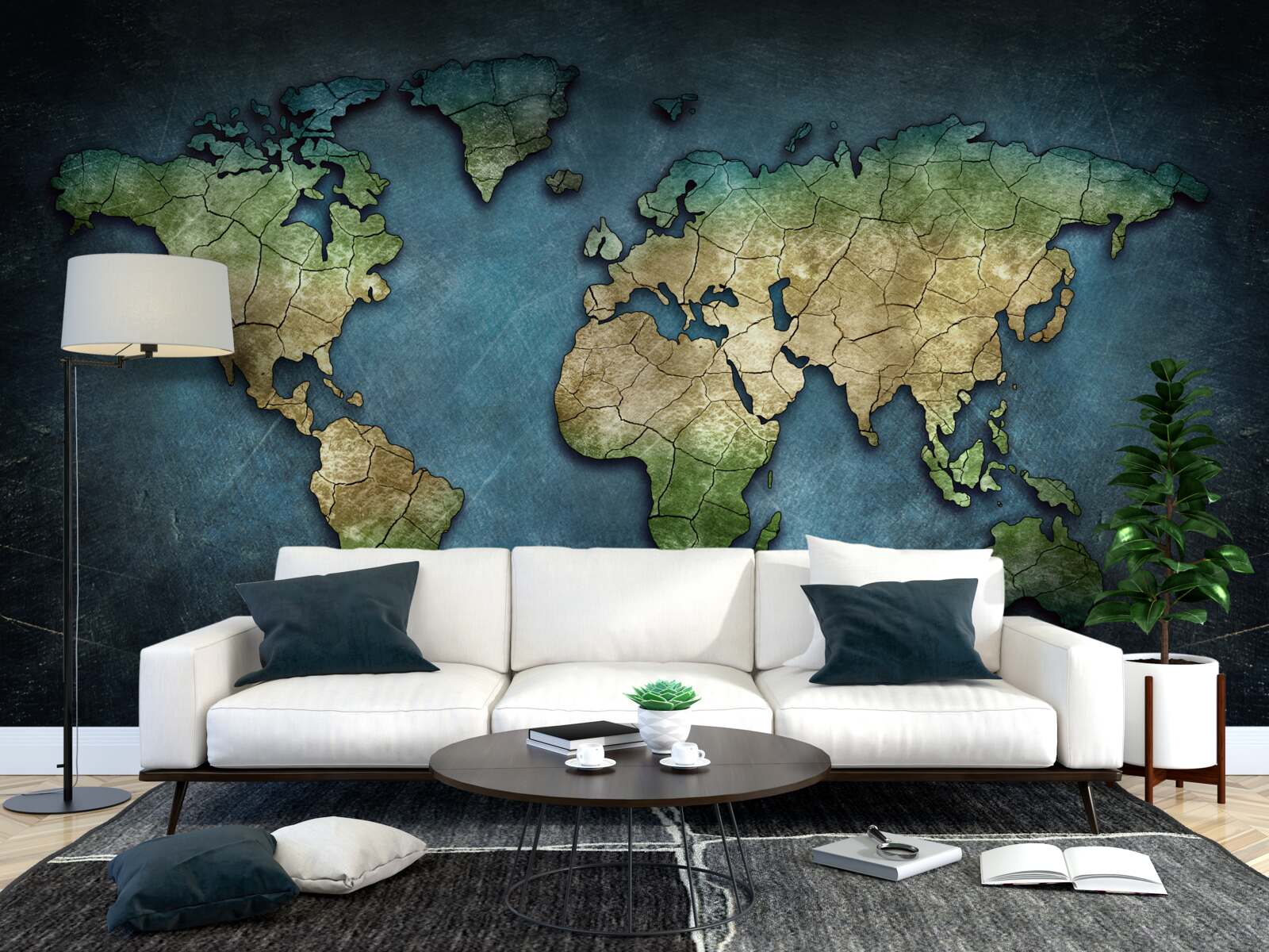 Fototapeta mapa świata na ścianę