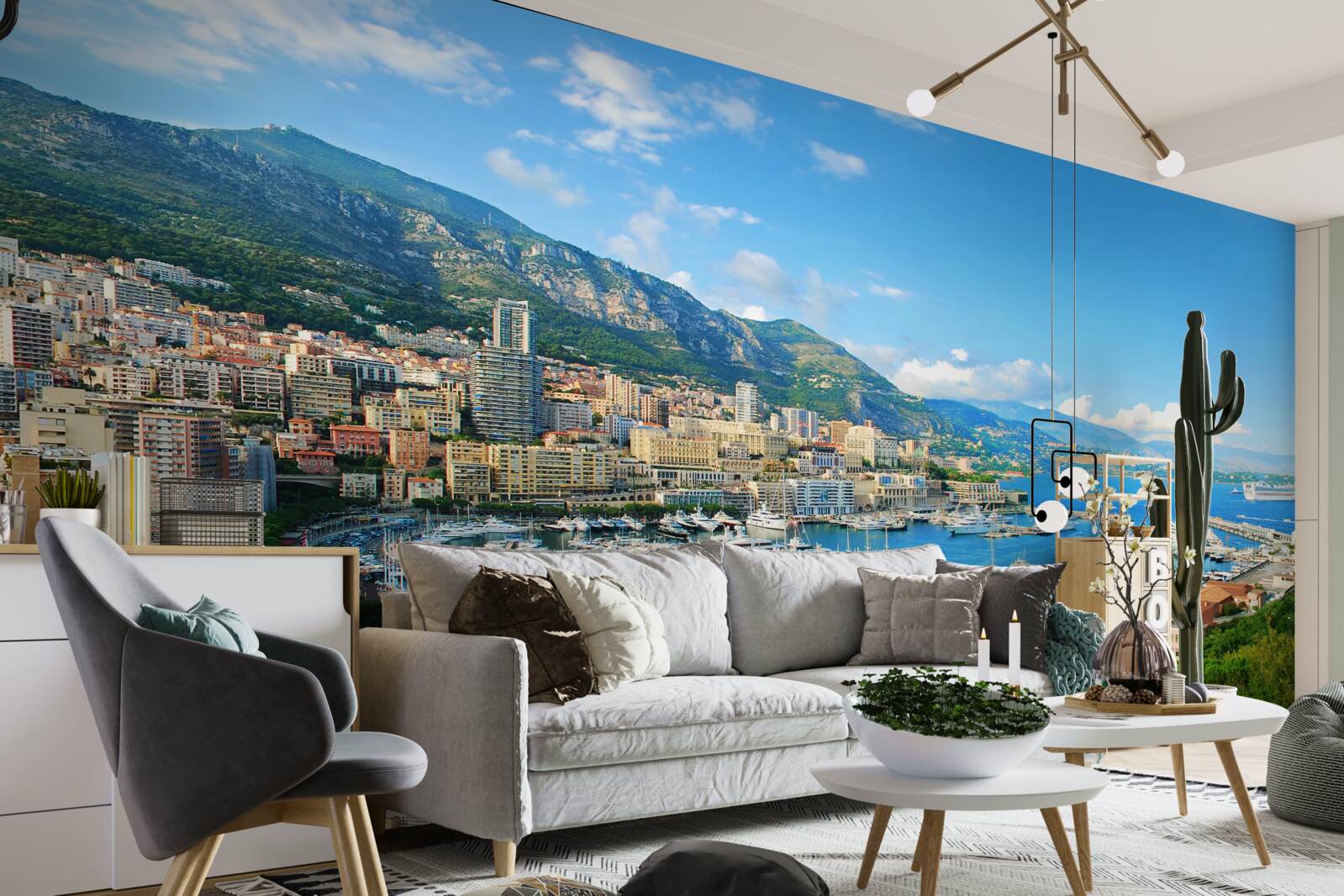 Fototapeta monako to zatoka, w której gromadzi się wiele jachtów