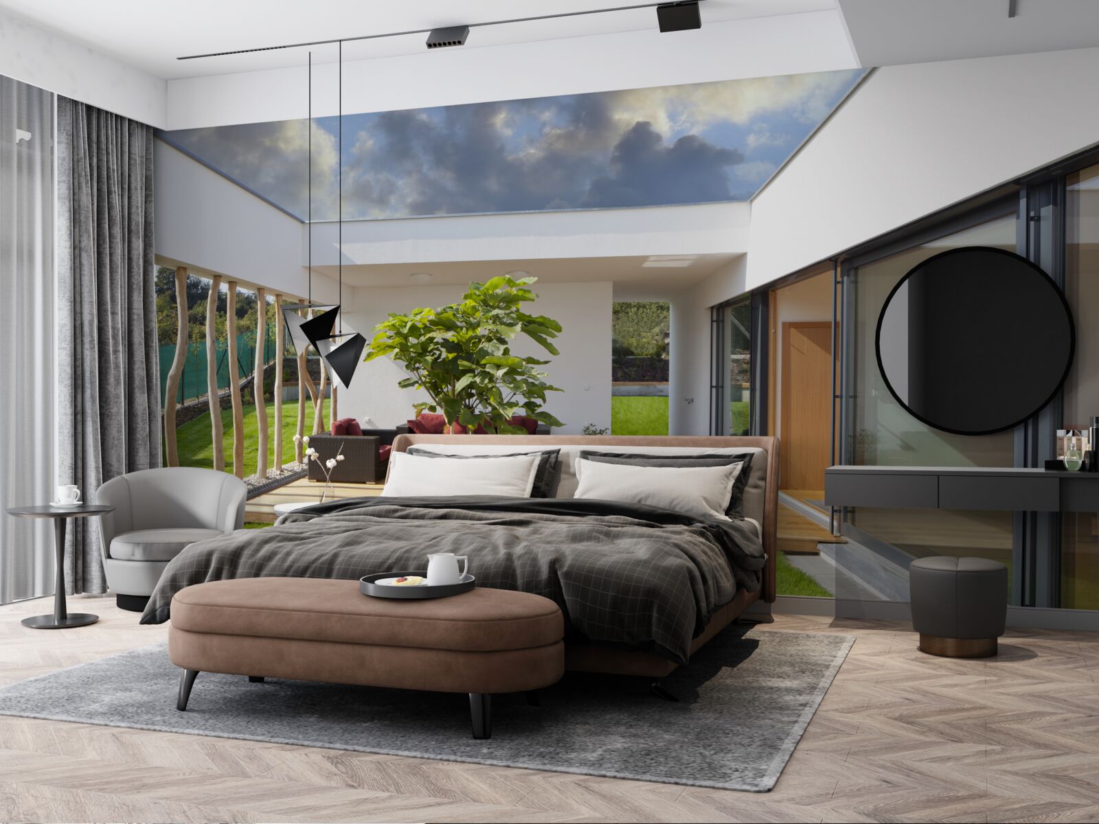 Fototapeta zmodernizowany projekt wnętrza prywatnego domu