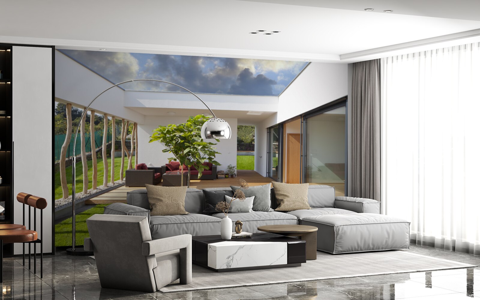 Fototapeta zmodernizowany projekt wnętrza prywatnego domu