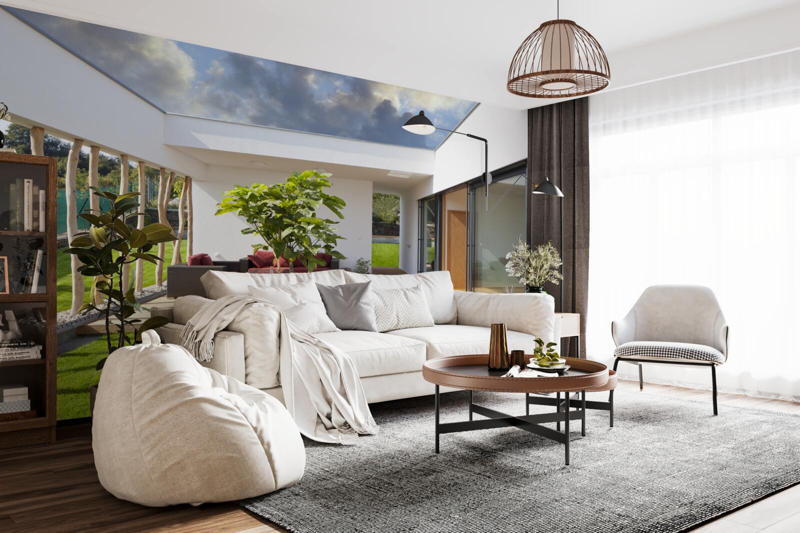 Fototapeta zmodernizowany projekt wnętrza prywatnego domu