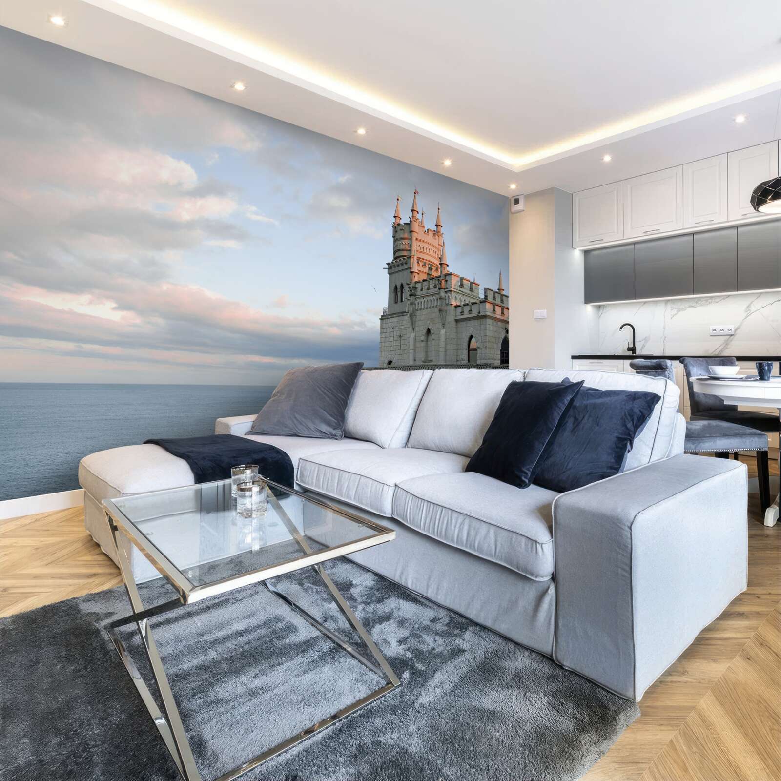 Fototapeta jaskółcze gniazdo o świcie