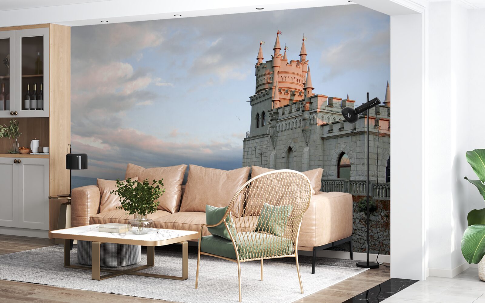 Fototapeta jaskółcze gniazdo o świcie