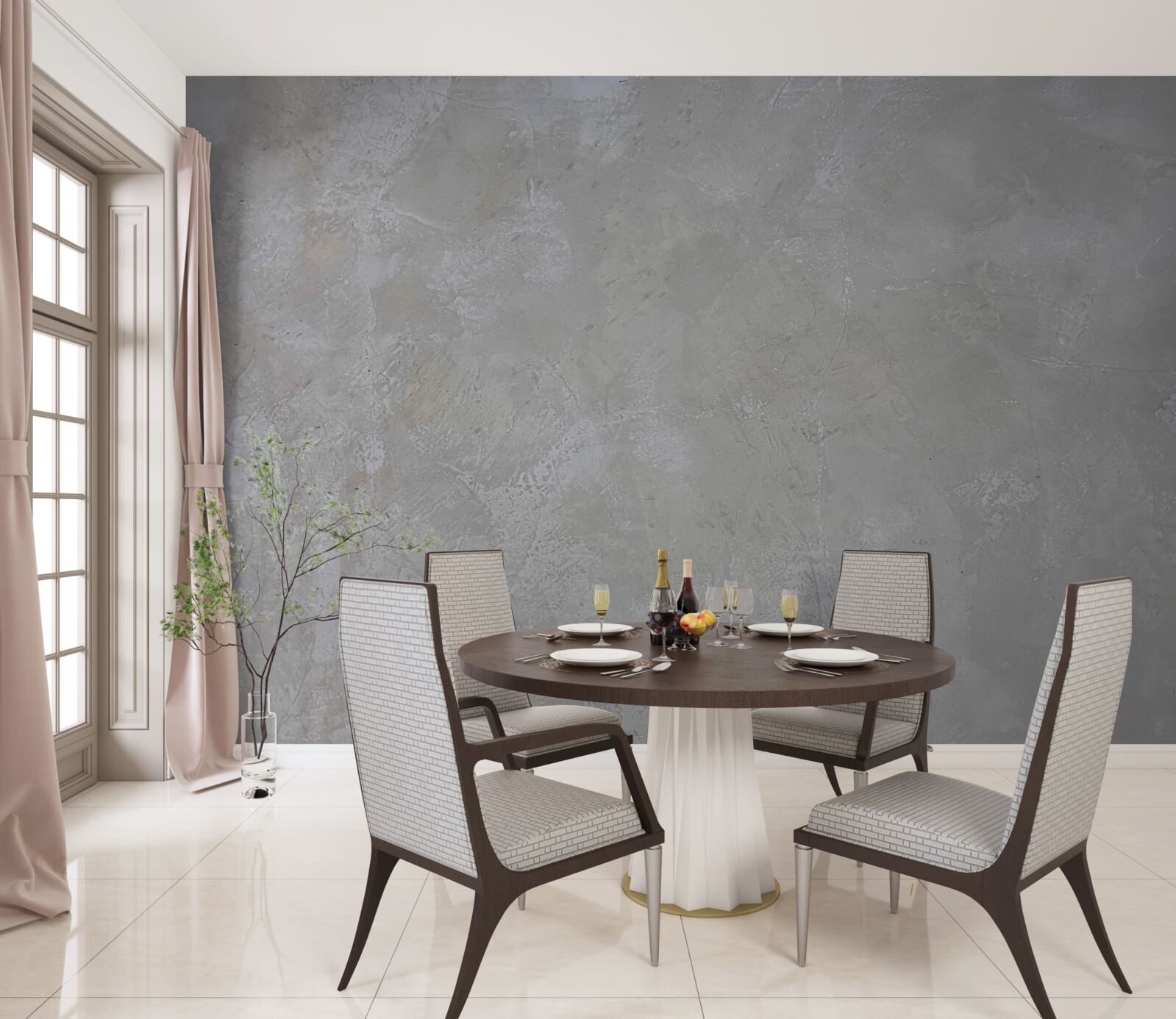 Fototapeta srebrnoszare tło