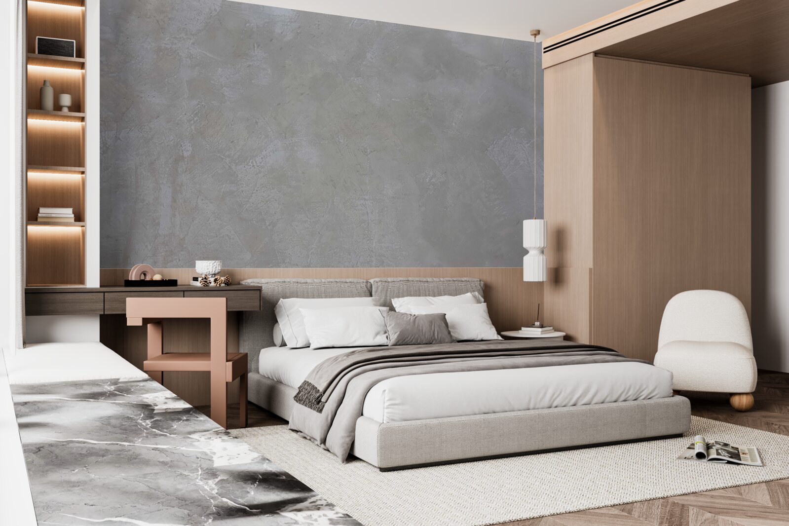 Fototapeta srebrnoszare tło