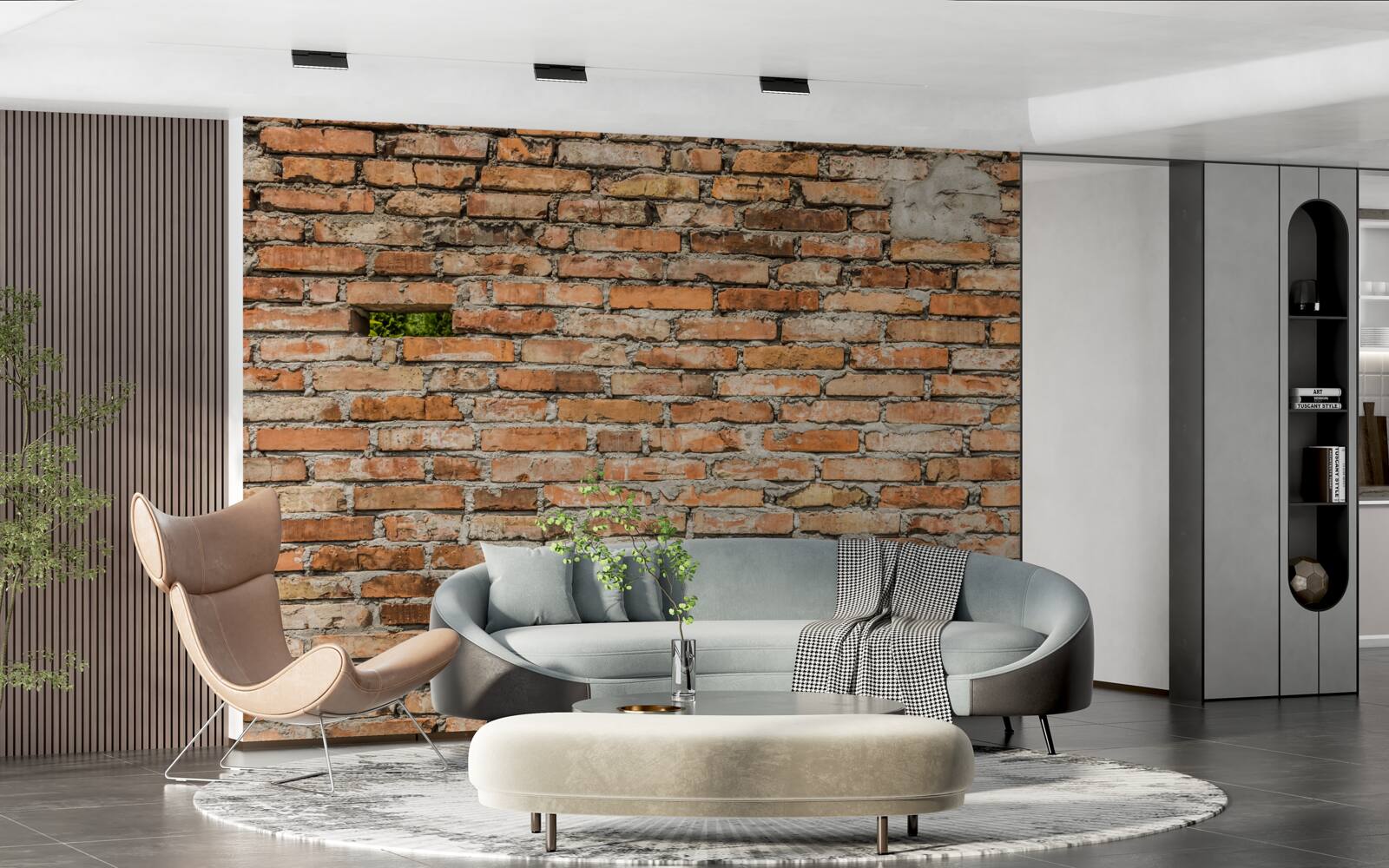 Fototapeta Ściana, z której spadają cegły, które straciły świeżość