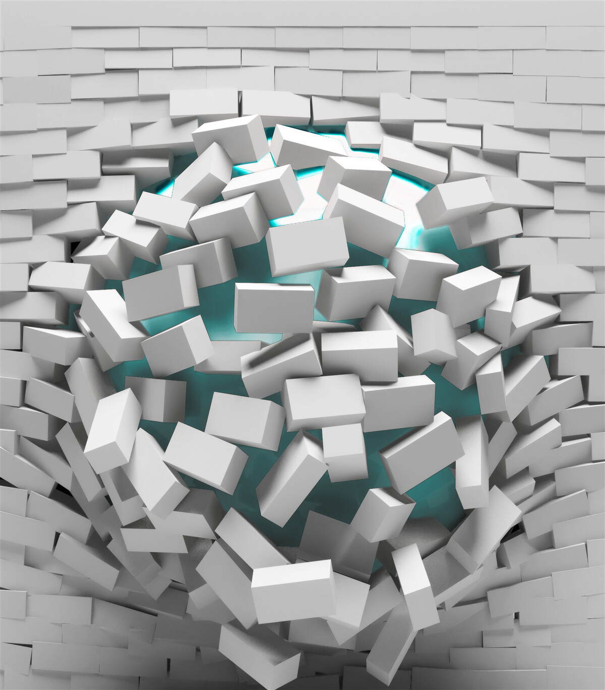 Fototapeta cegły pomalowane na biało łuszczą się