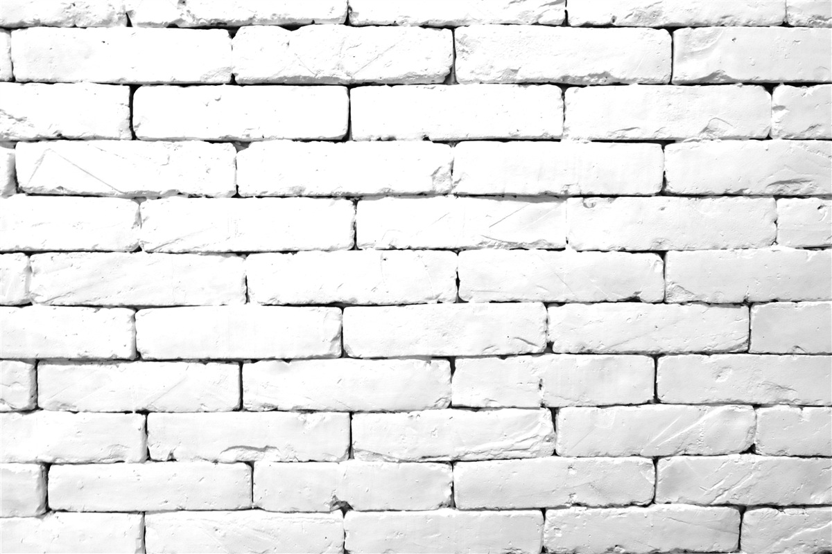Fototapeta Ściana z cegły, starannie wykonana w kolorze białym