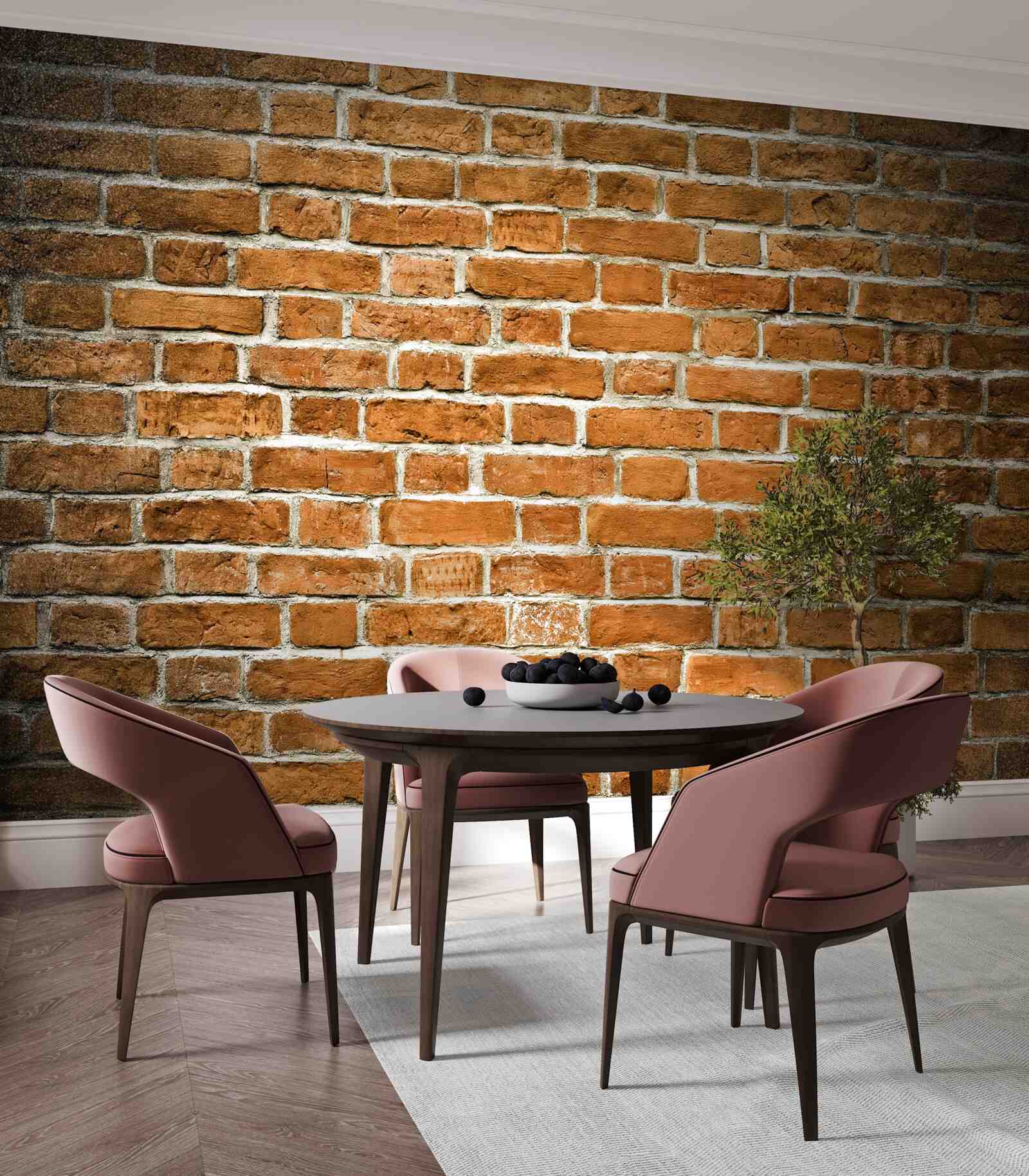 Fototapeta brązowy mur z cegły