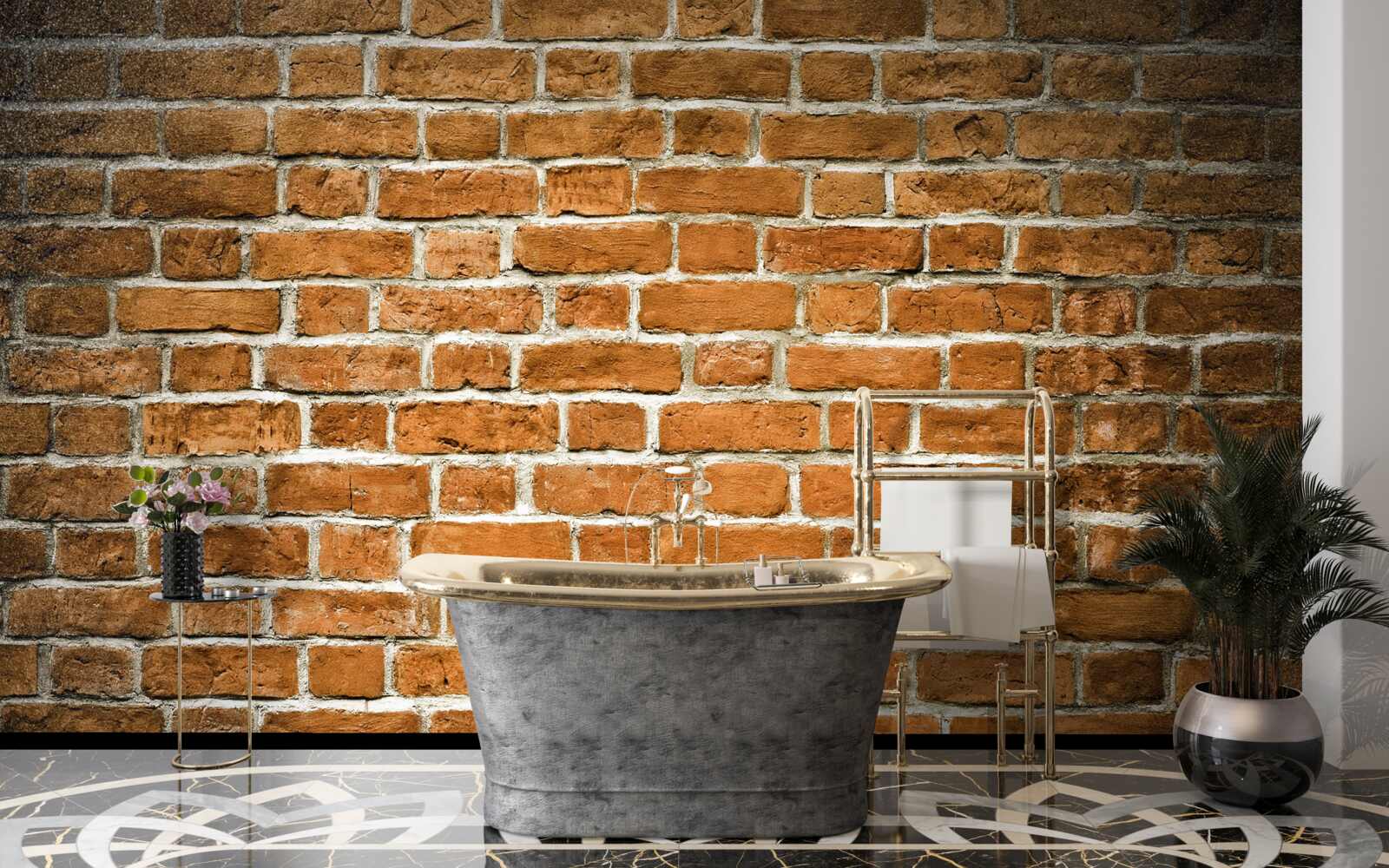 Fototapeta brązowy mur z cegły