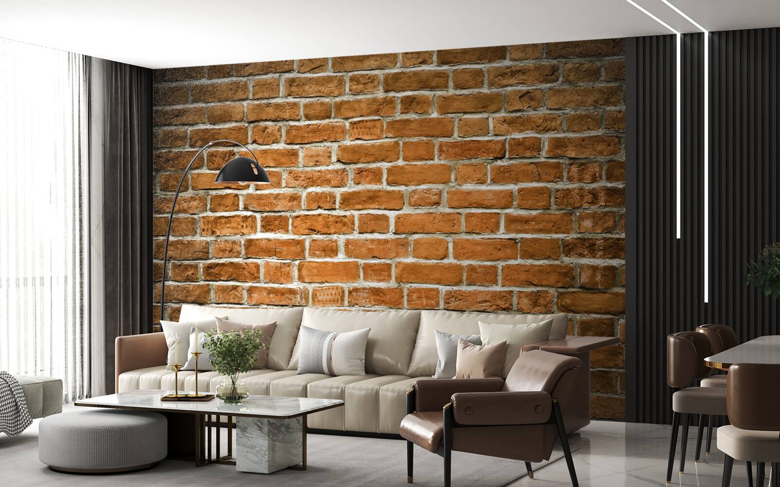 Fototapeta brązowy mur z cegły