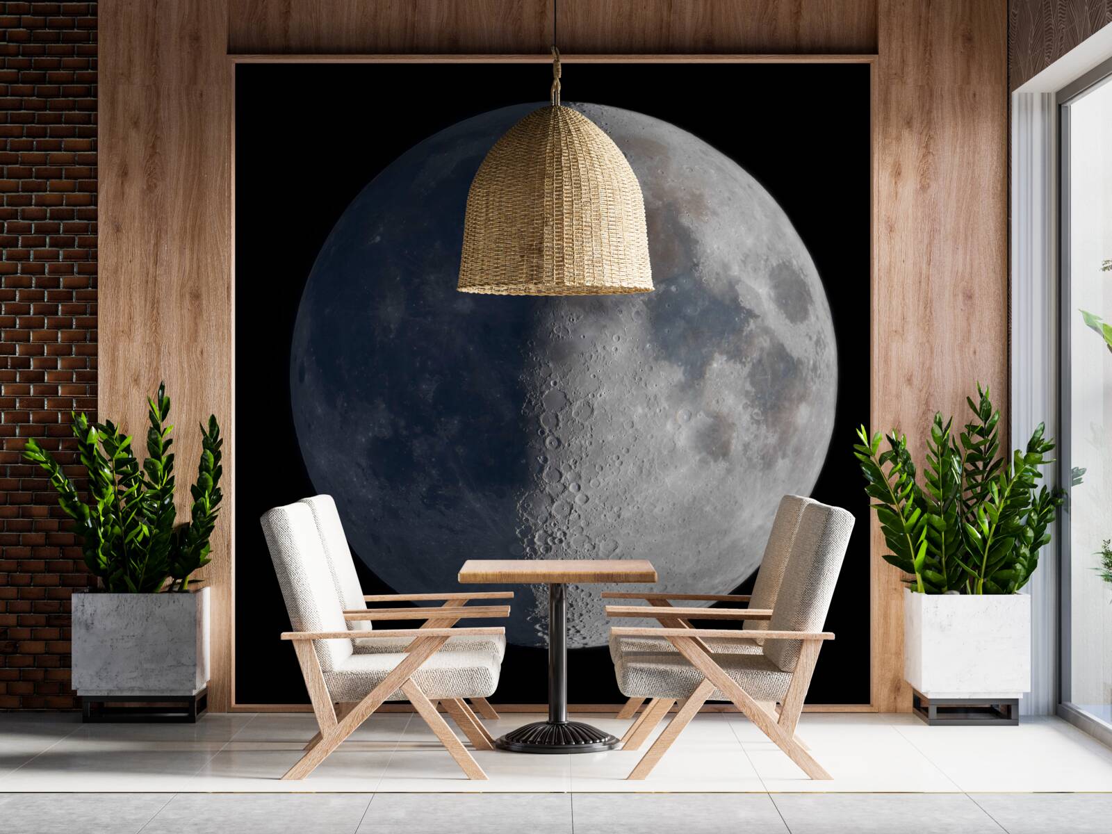 Fototapeta dni i noce na księżycu