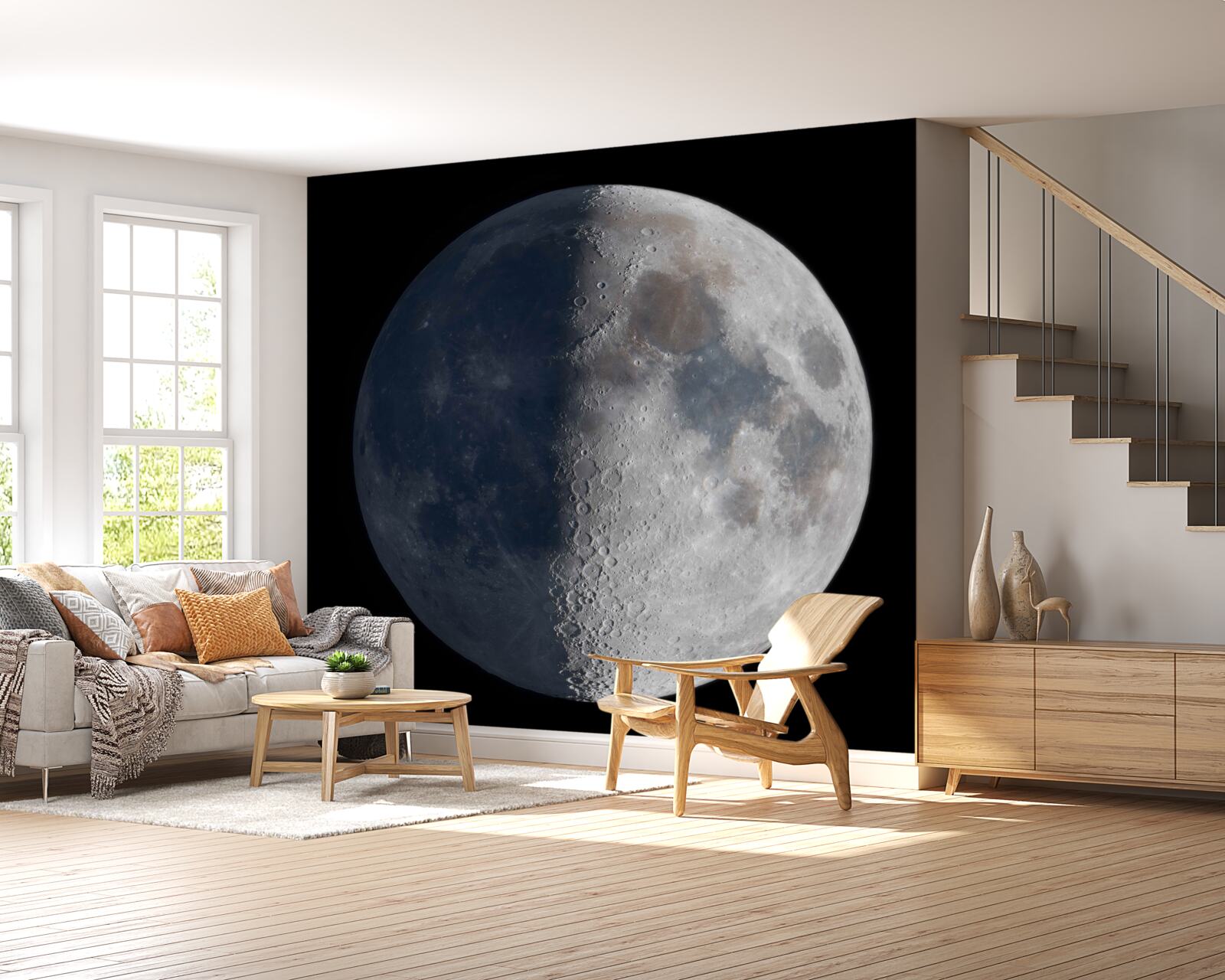 Fototapeta dni i noce na księżycu