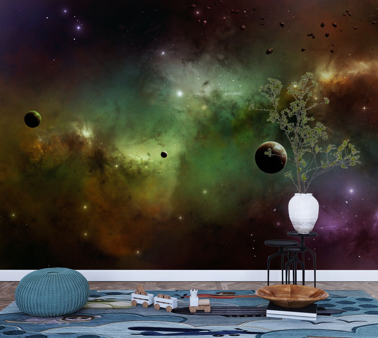 Fototapeta wyjątkowy wielokolorowy wszechświat