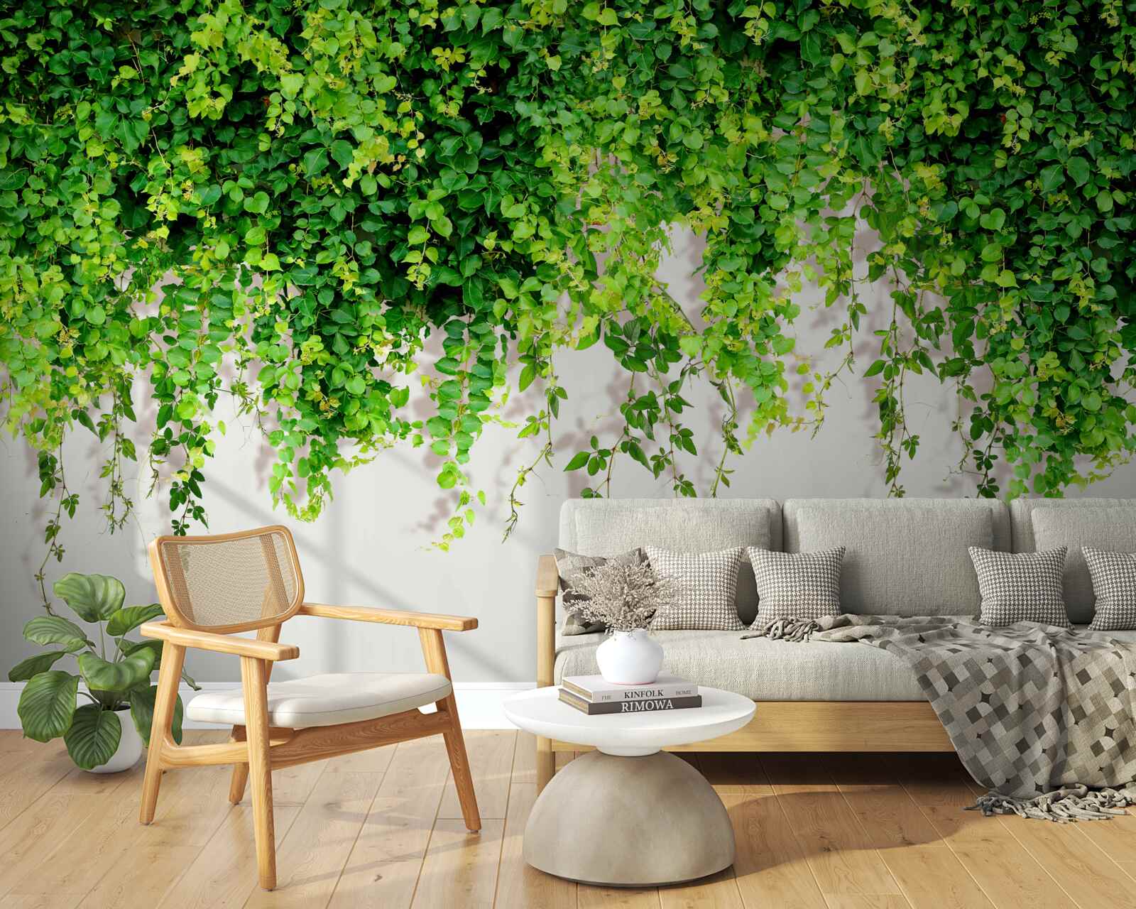 Fototapeta wiszące rośliny są jasnozielone