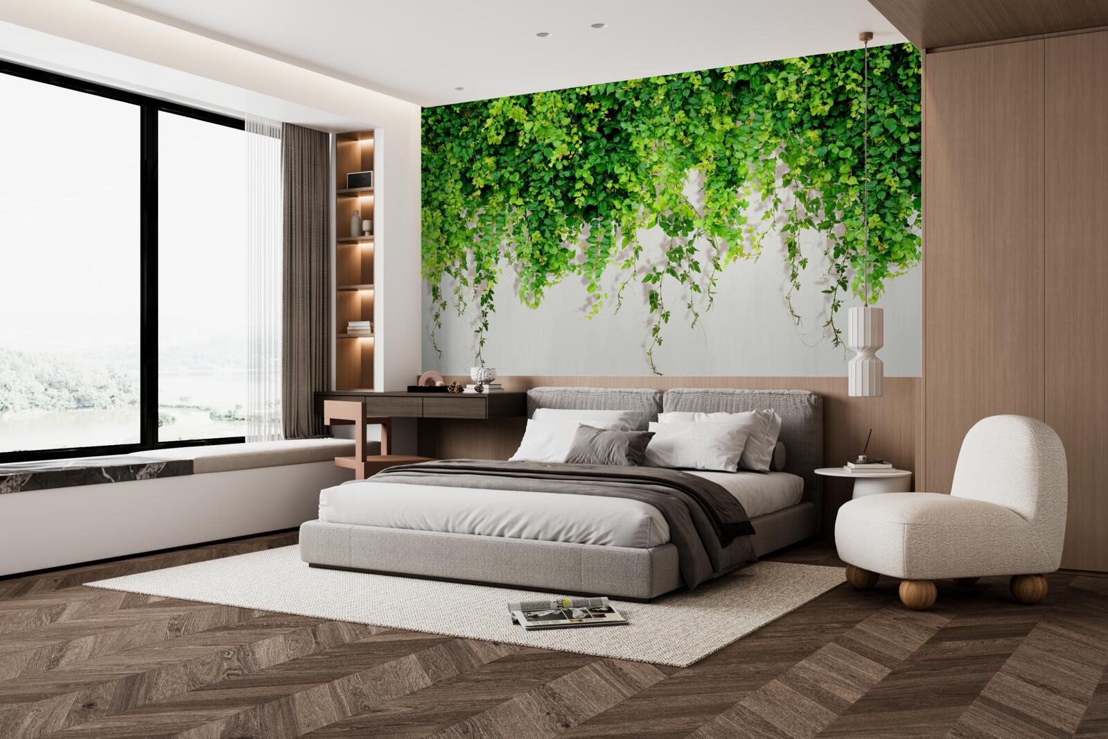 Fototapeta wiszące rośliny są jasnozielone