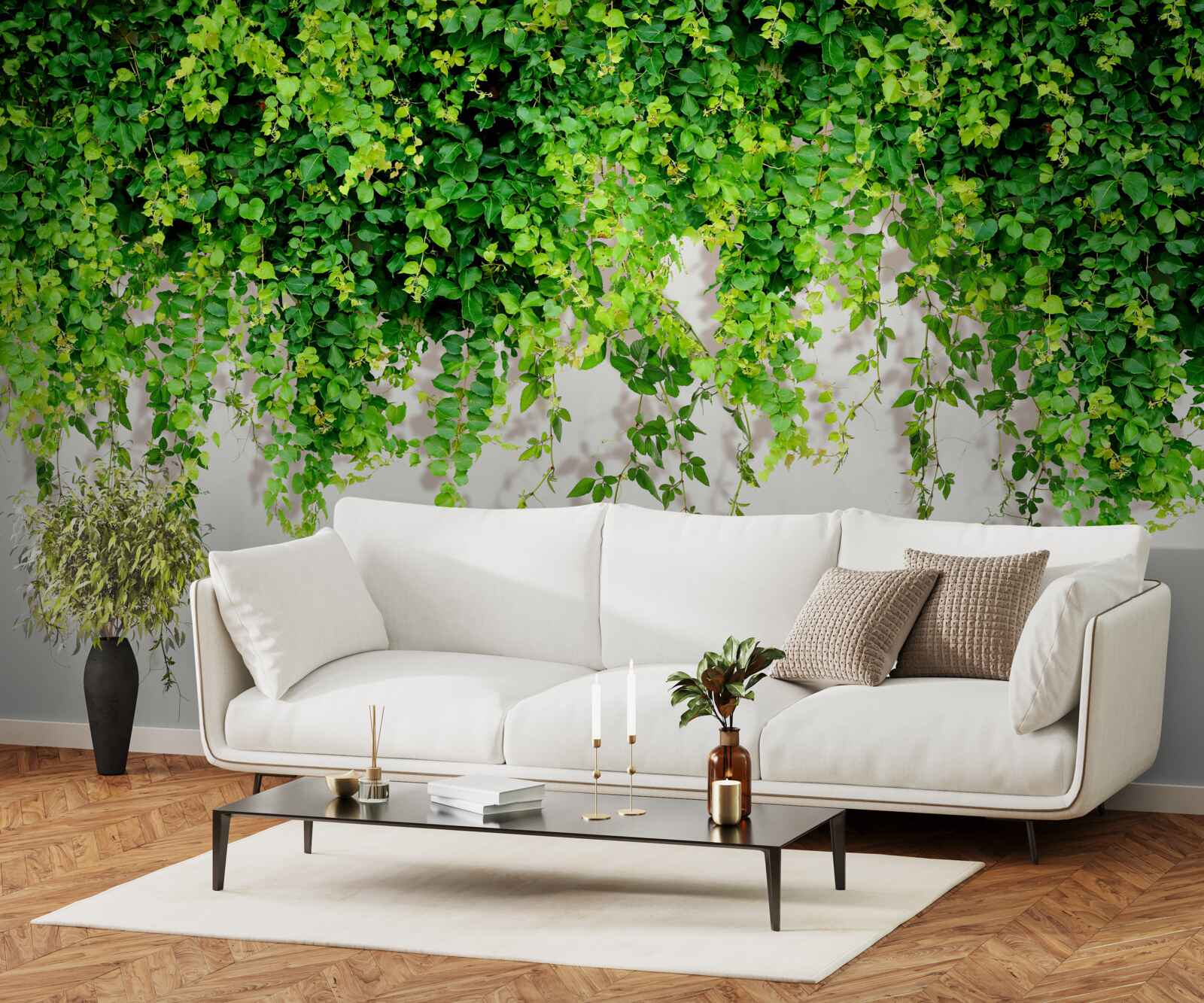 Fototapeta wiszące rośliny są jasnozielone