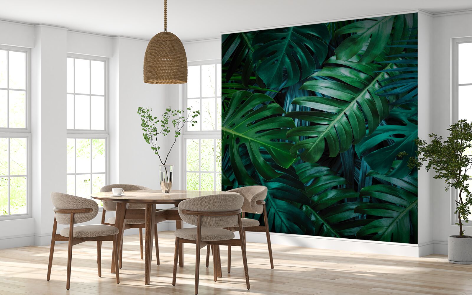 Fototapeta intensywność odcieni zieleni lasów tropikalnych