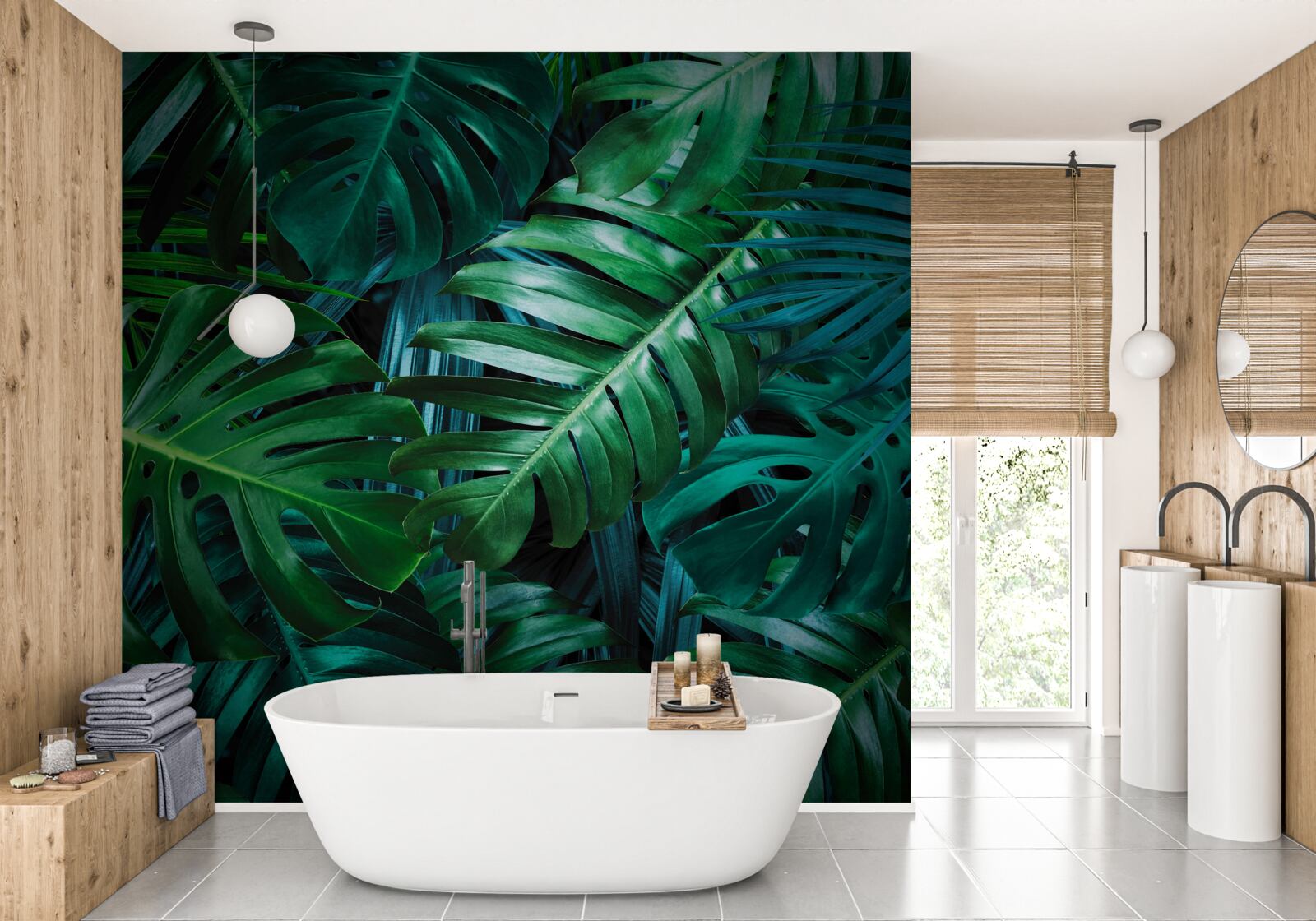 Fototapeta intensywność odcieni zieleni lasów tropikalnych