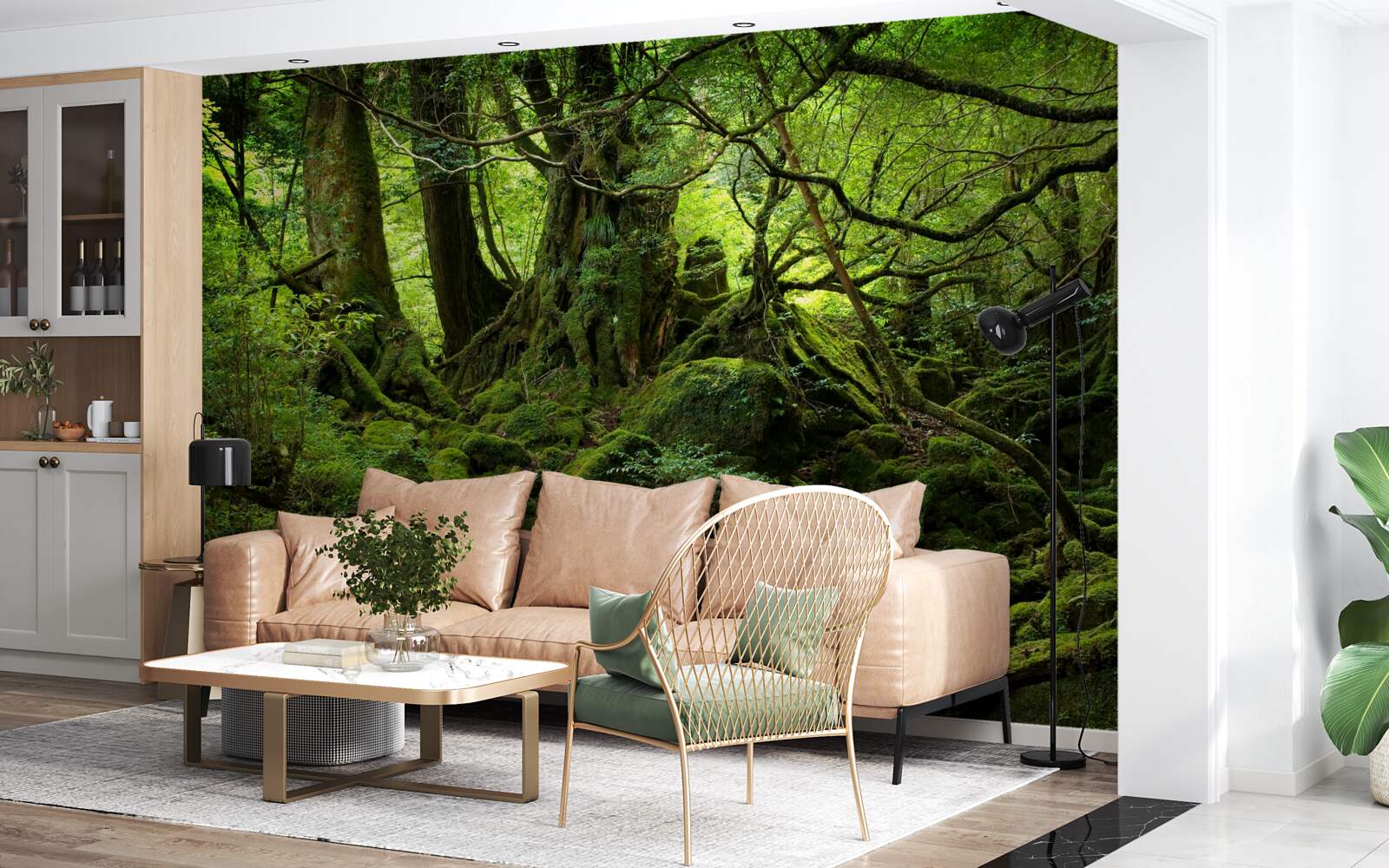 Fototapeta gęsty zielony las