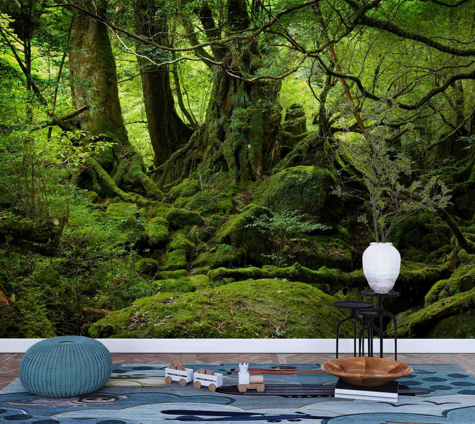 Fototapeta gęsty zielony las